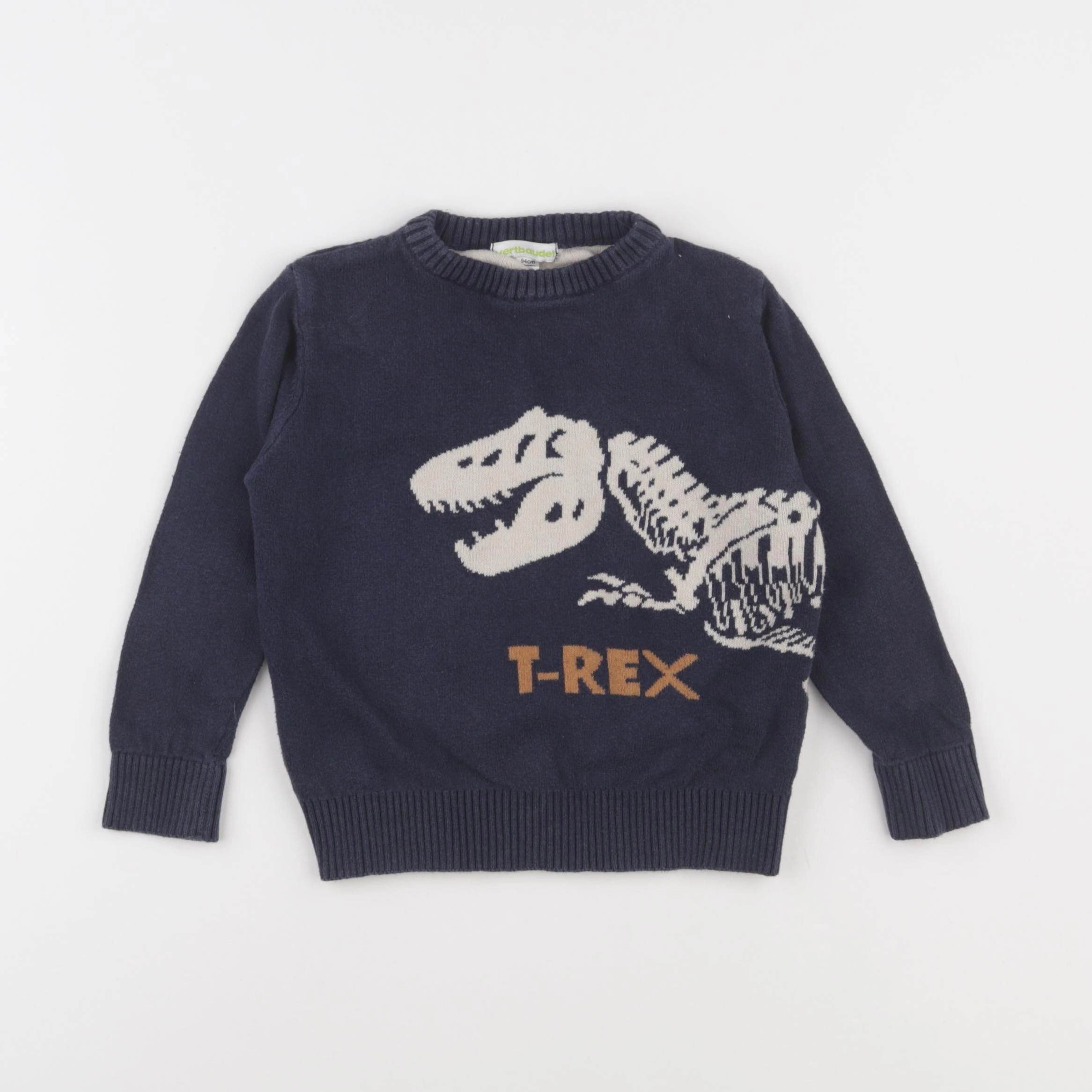 Vertbaudet - pull bleu - 3 ans