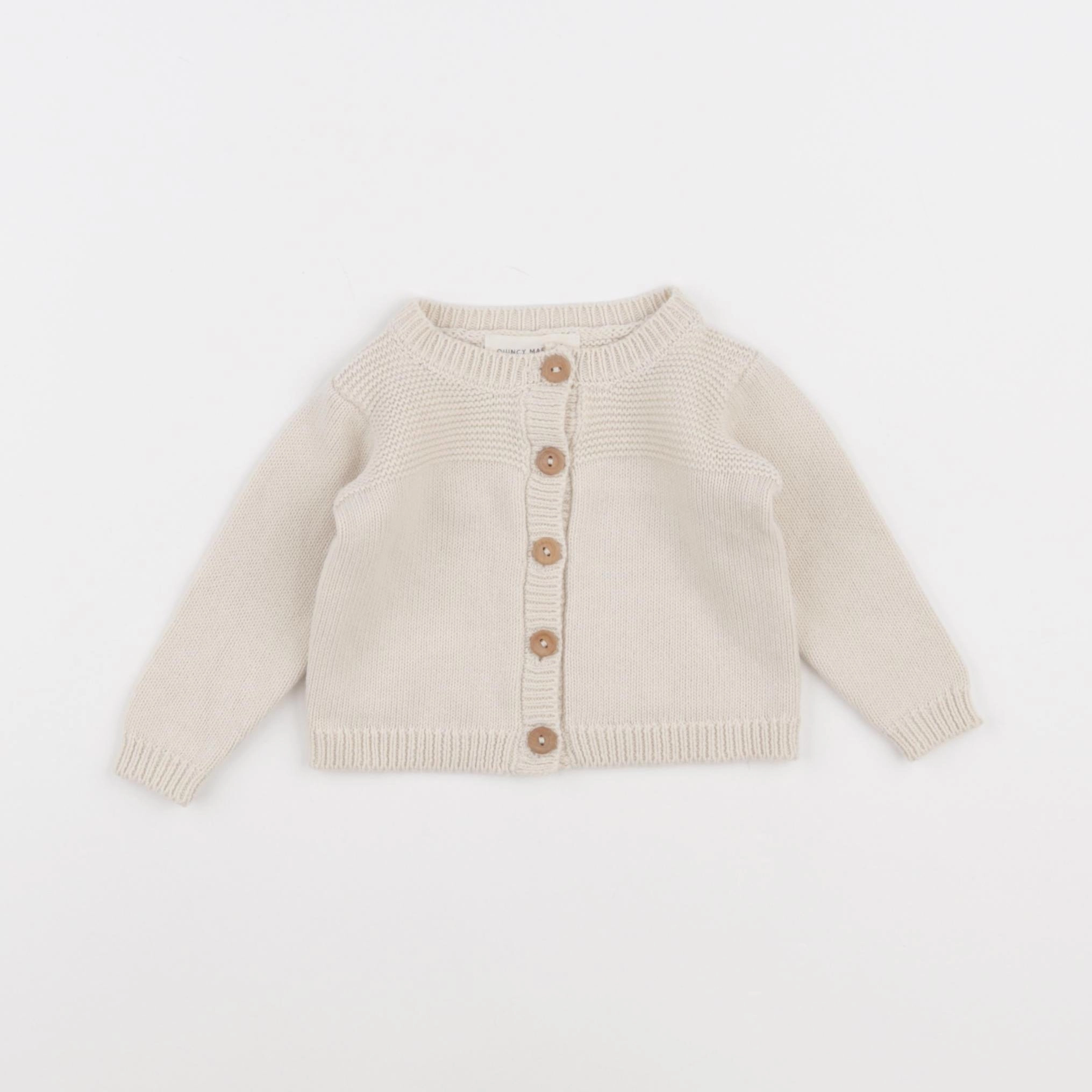 Quincy Mae - gilet beige - 0/3 mois