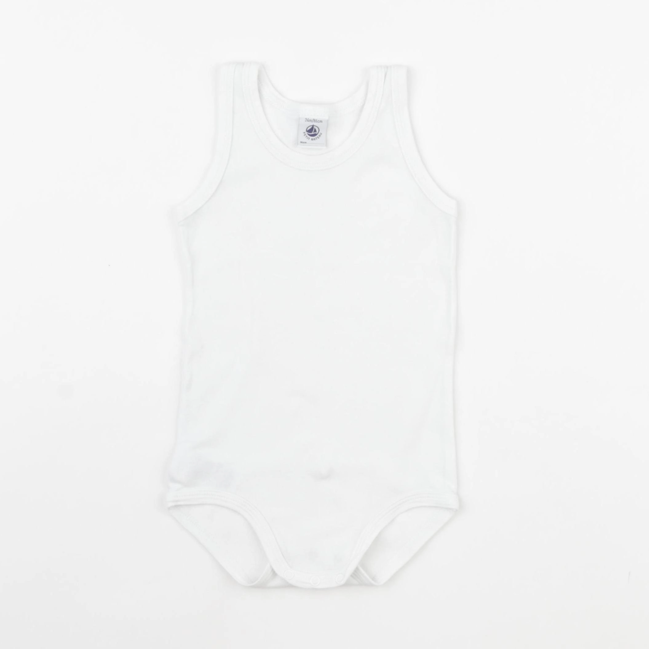 Petit Bateau - body blanc - 24 mois