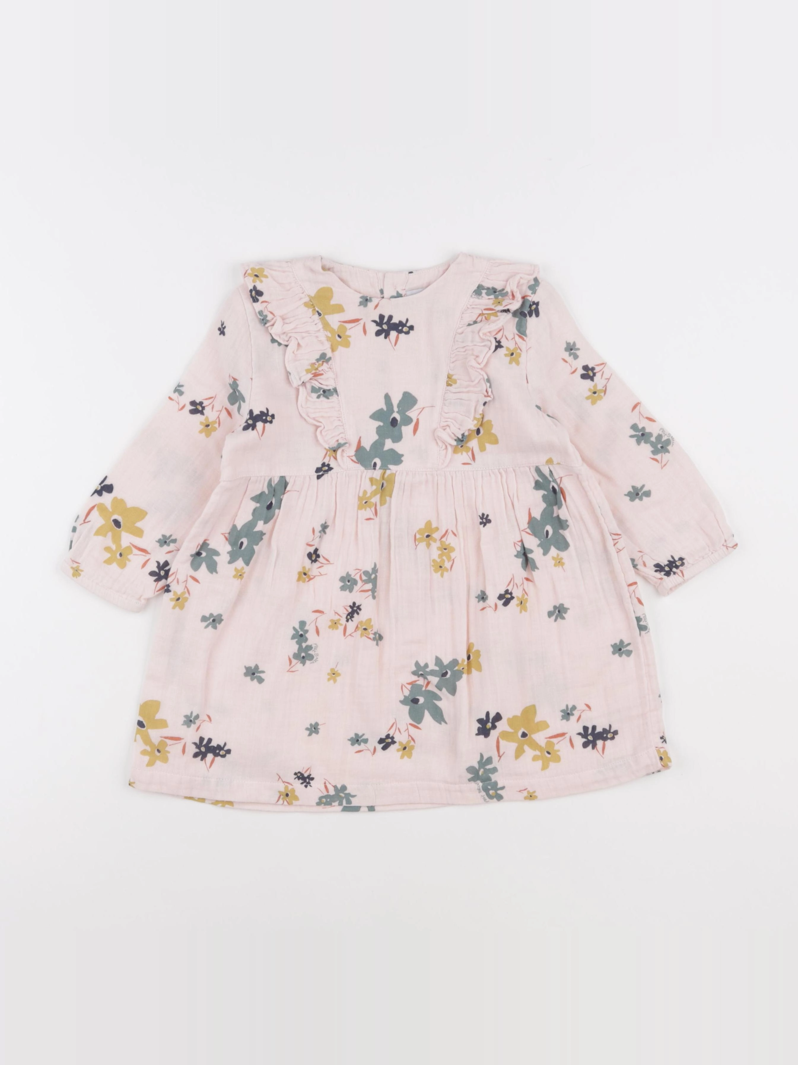 Petit Bateau - robe multicolore - 24 mois