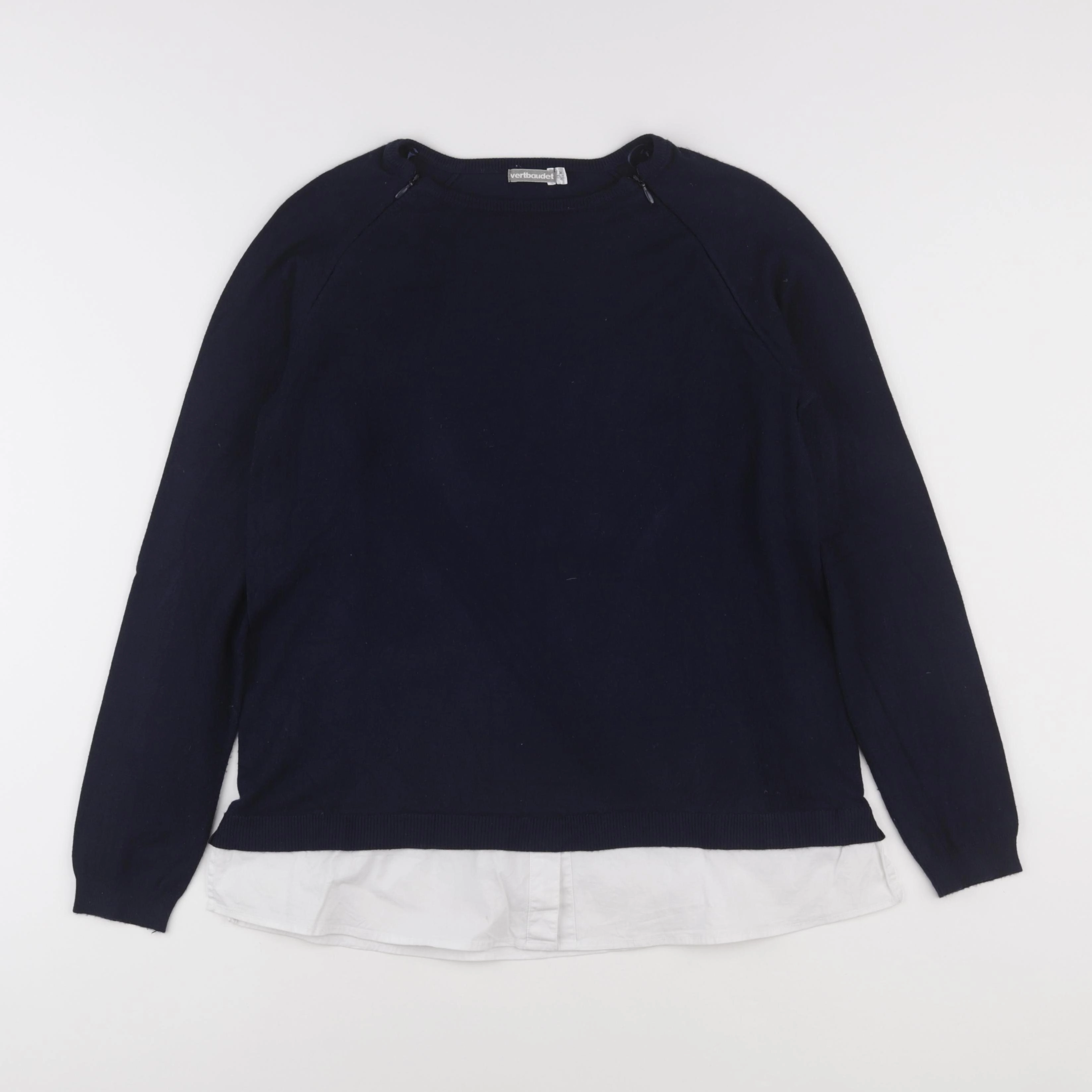 Vertbaudet - pull allaitement bleu - 34 à 36