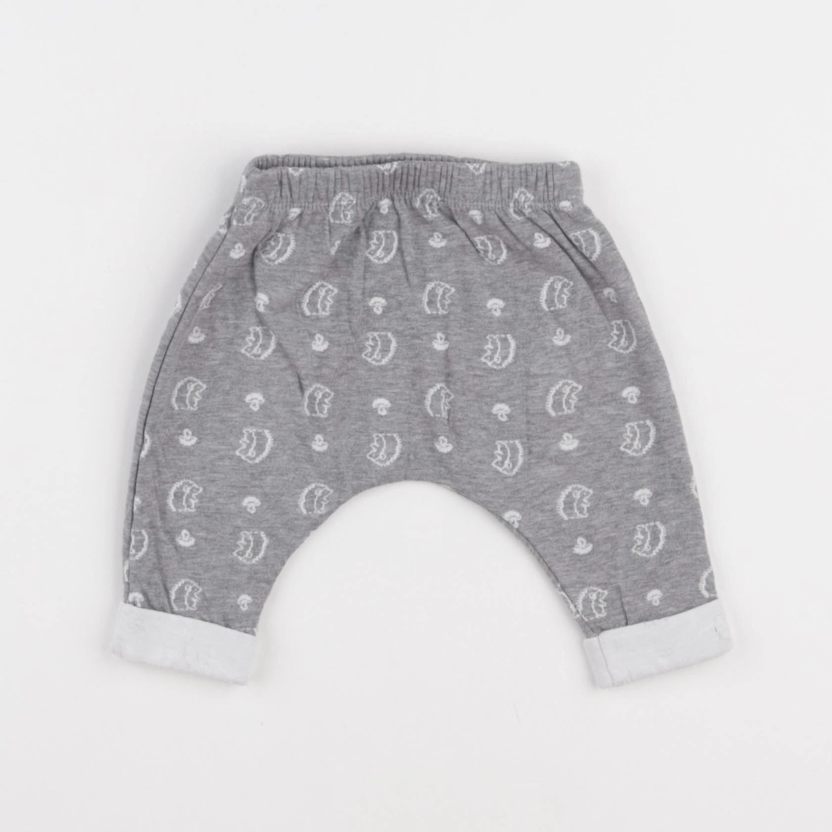 Petit Bateau - sarouel gris - 1 mois