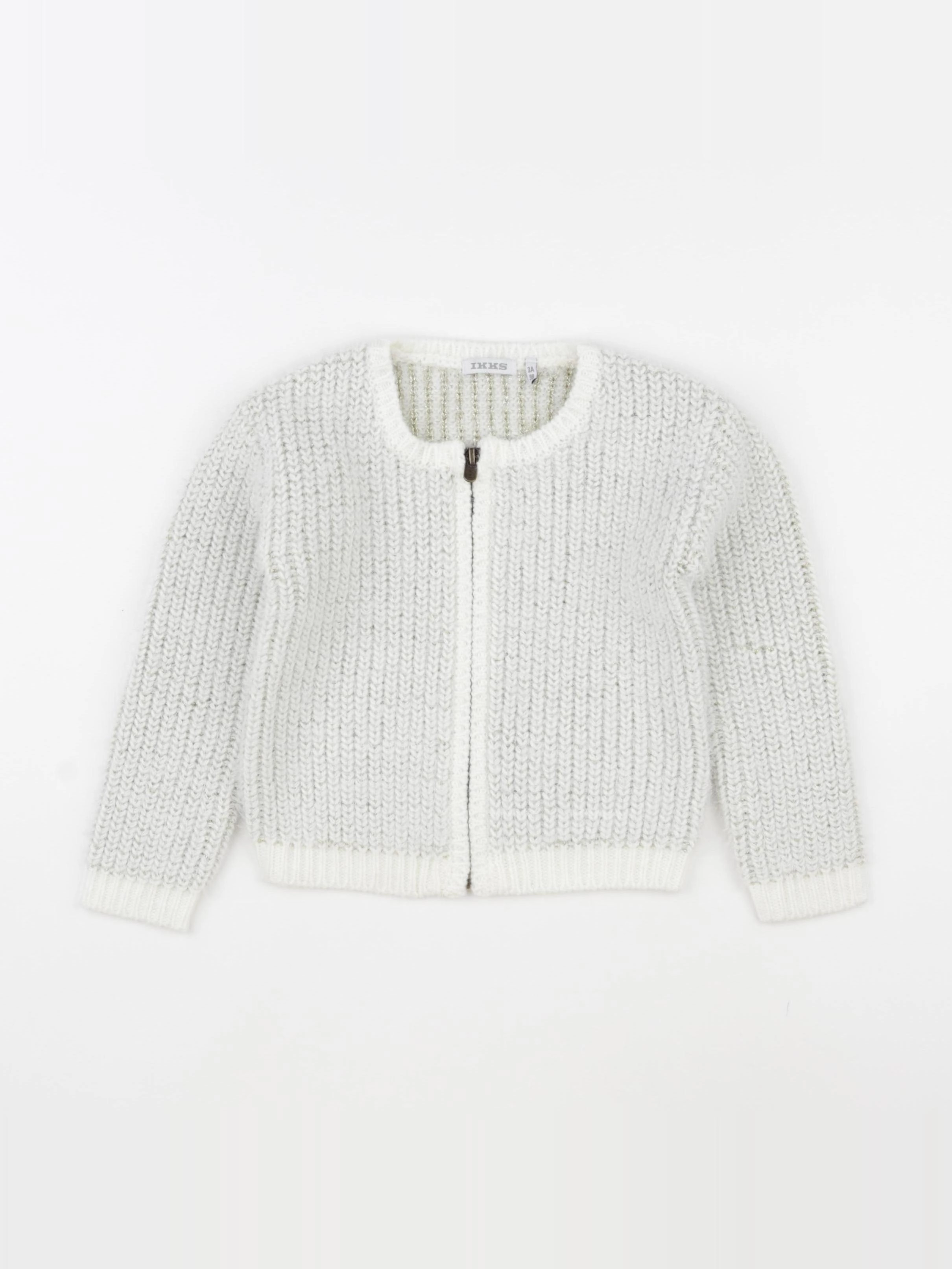 IKKS - gilet imprimé au dos blanc, or - 3 ans
