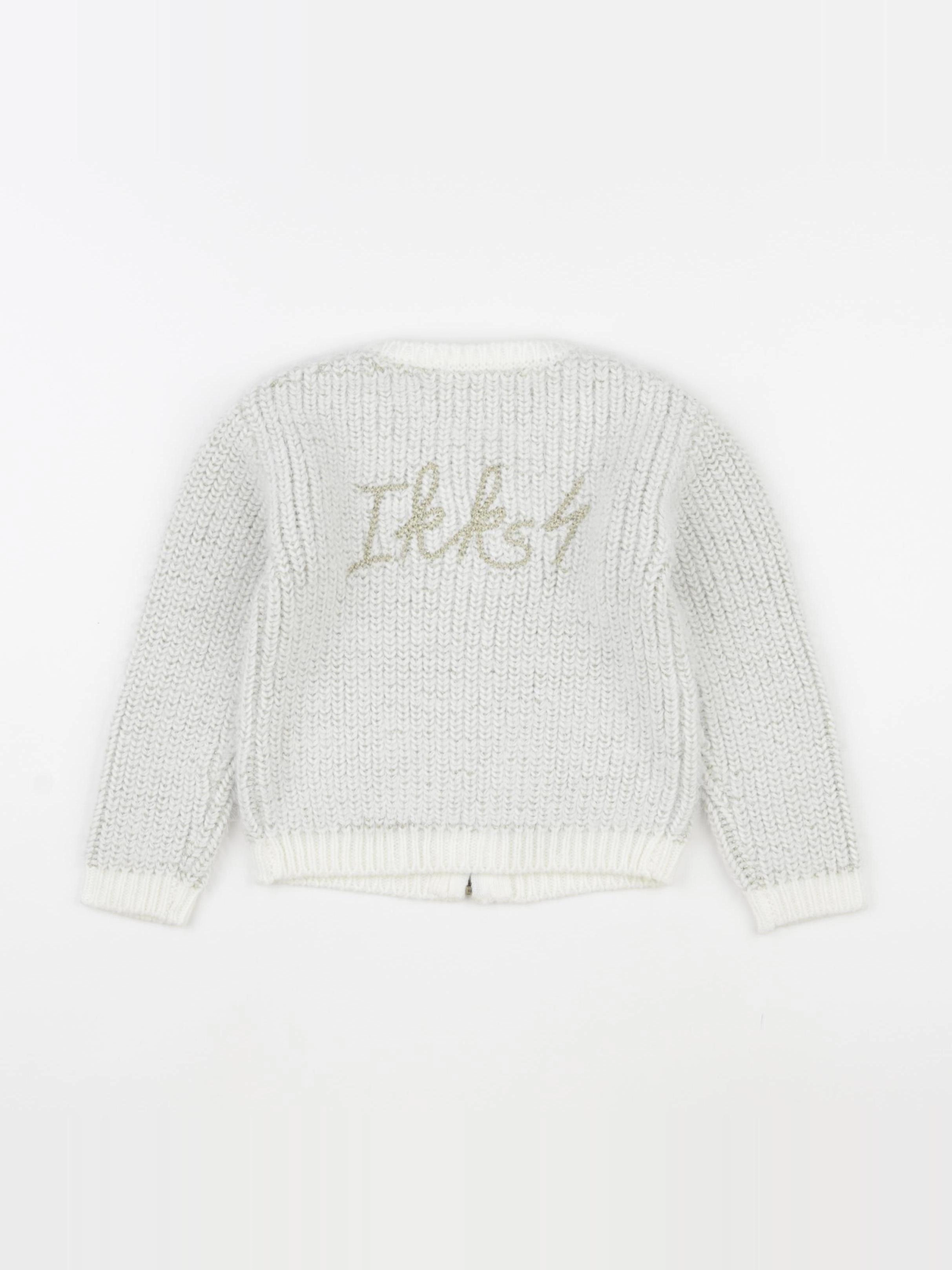 IKKS - gilet imprimé au dos blanc, or - 3 ans