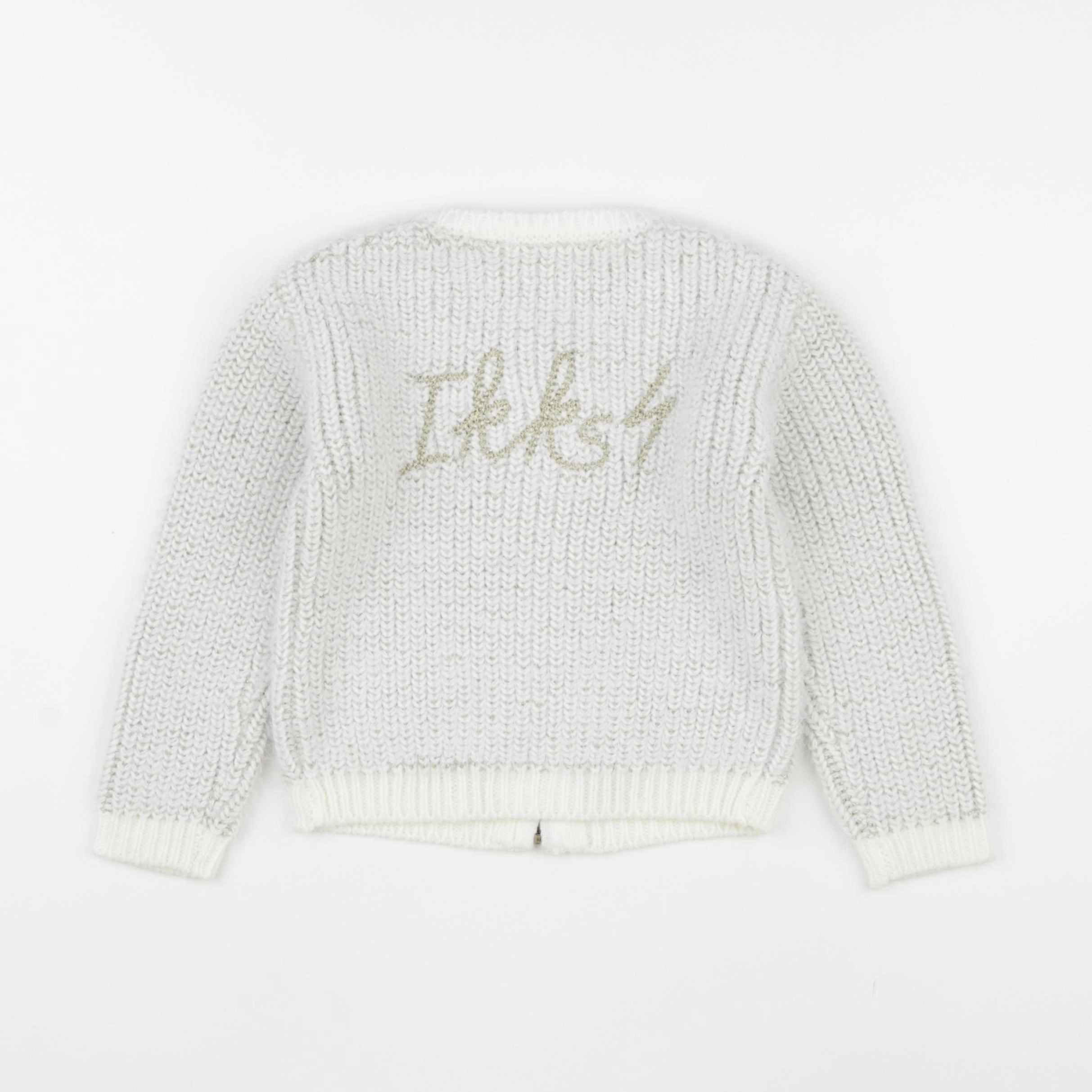 IKKS - gilet imprimé au dos blanc, or - 3 ans