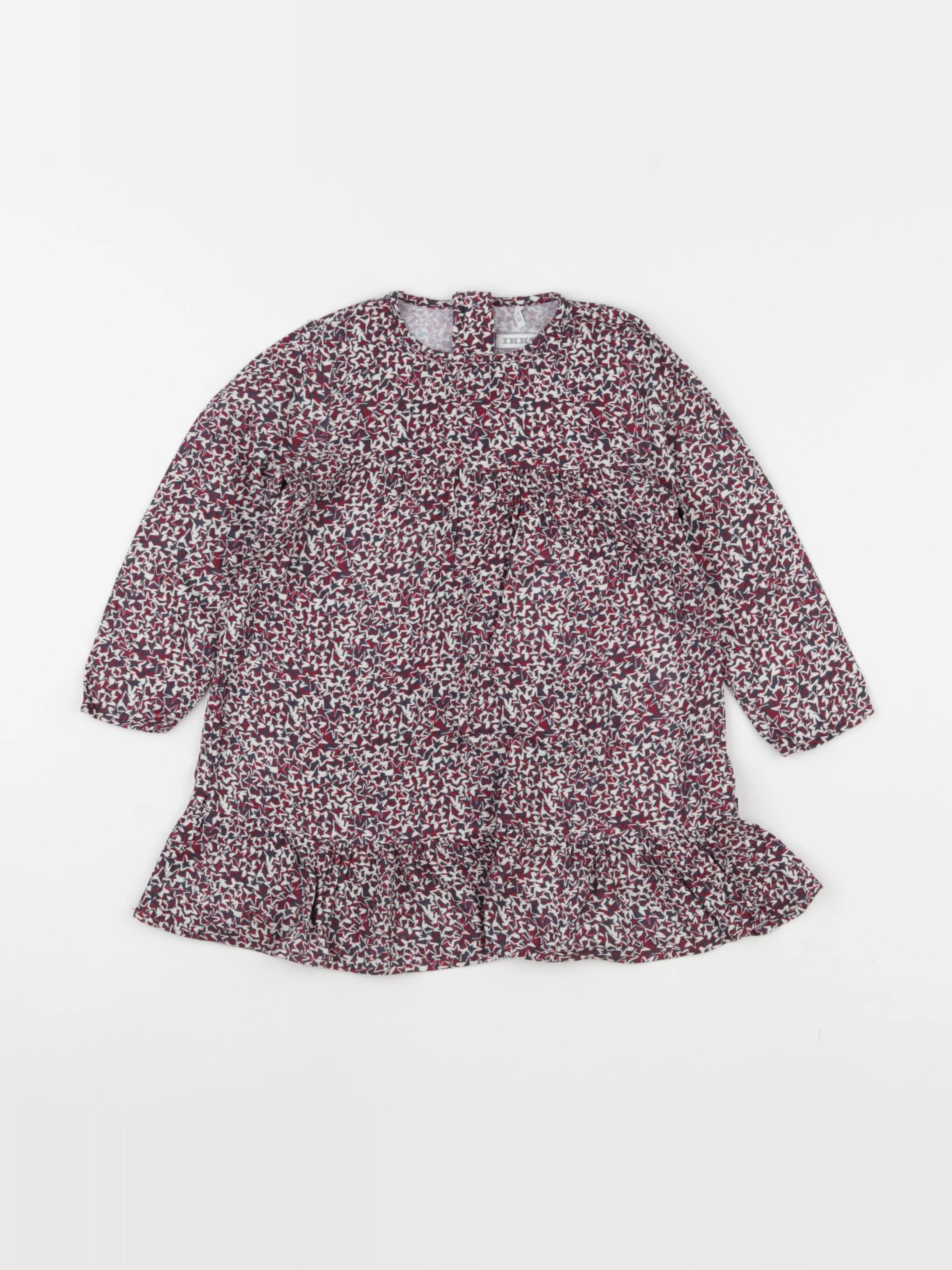 IKKS - robe rouge, bleu - 2 ans