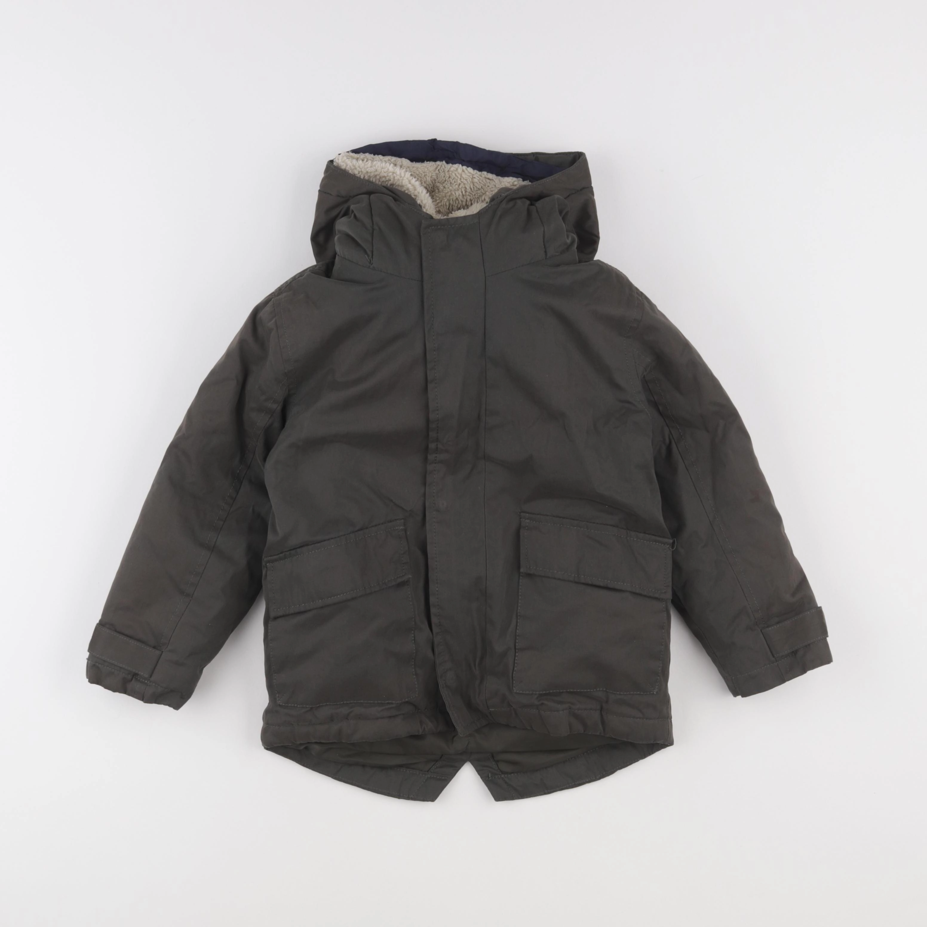 Vertbaudet - parka vert - 4 ans
