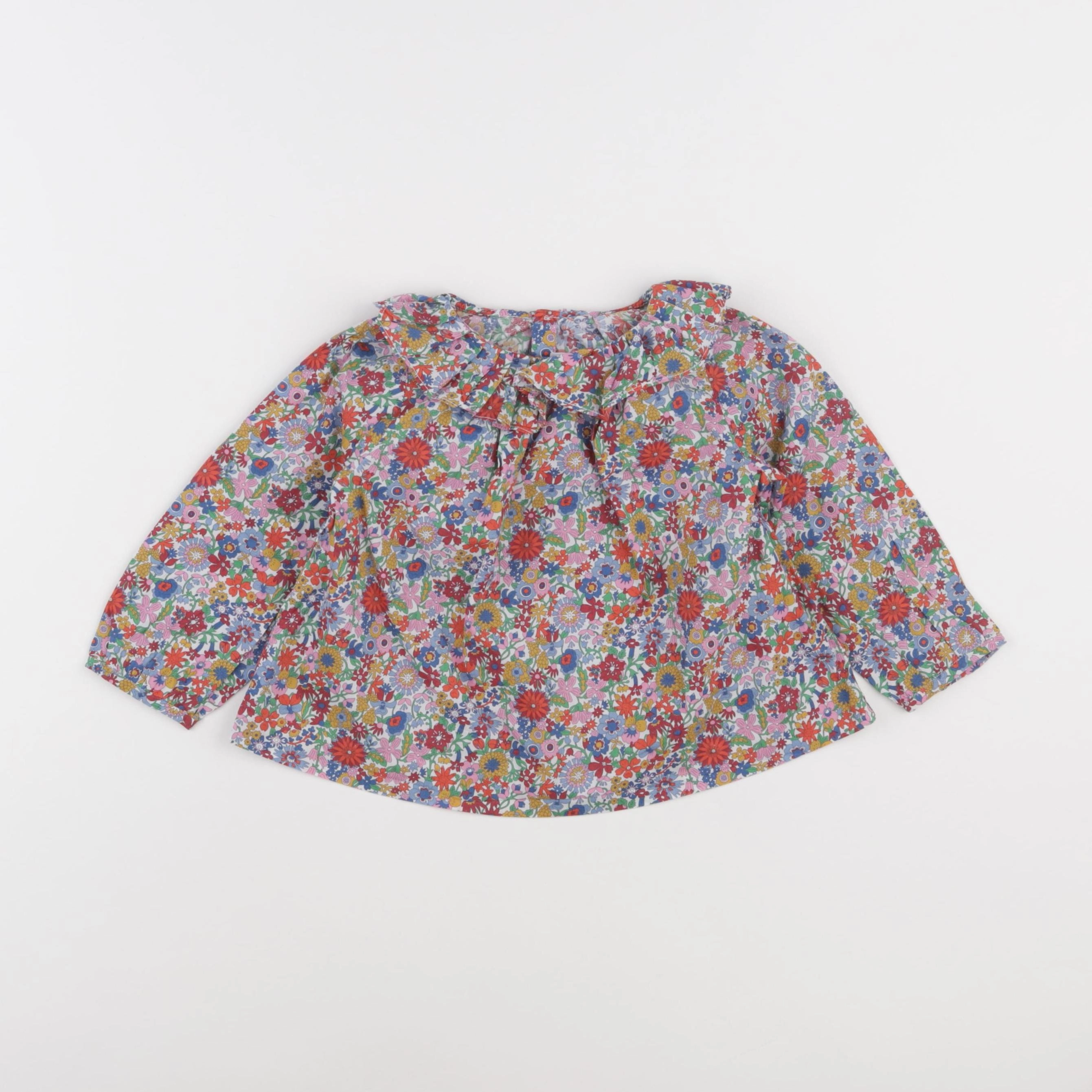 Jacadi - blouse liberty multicolore - 24 mois