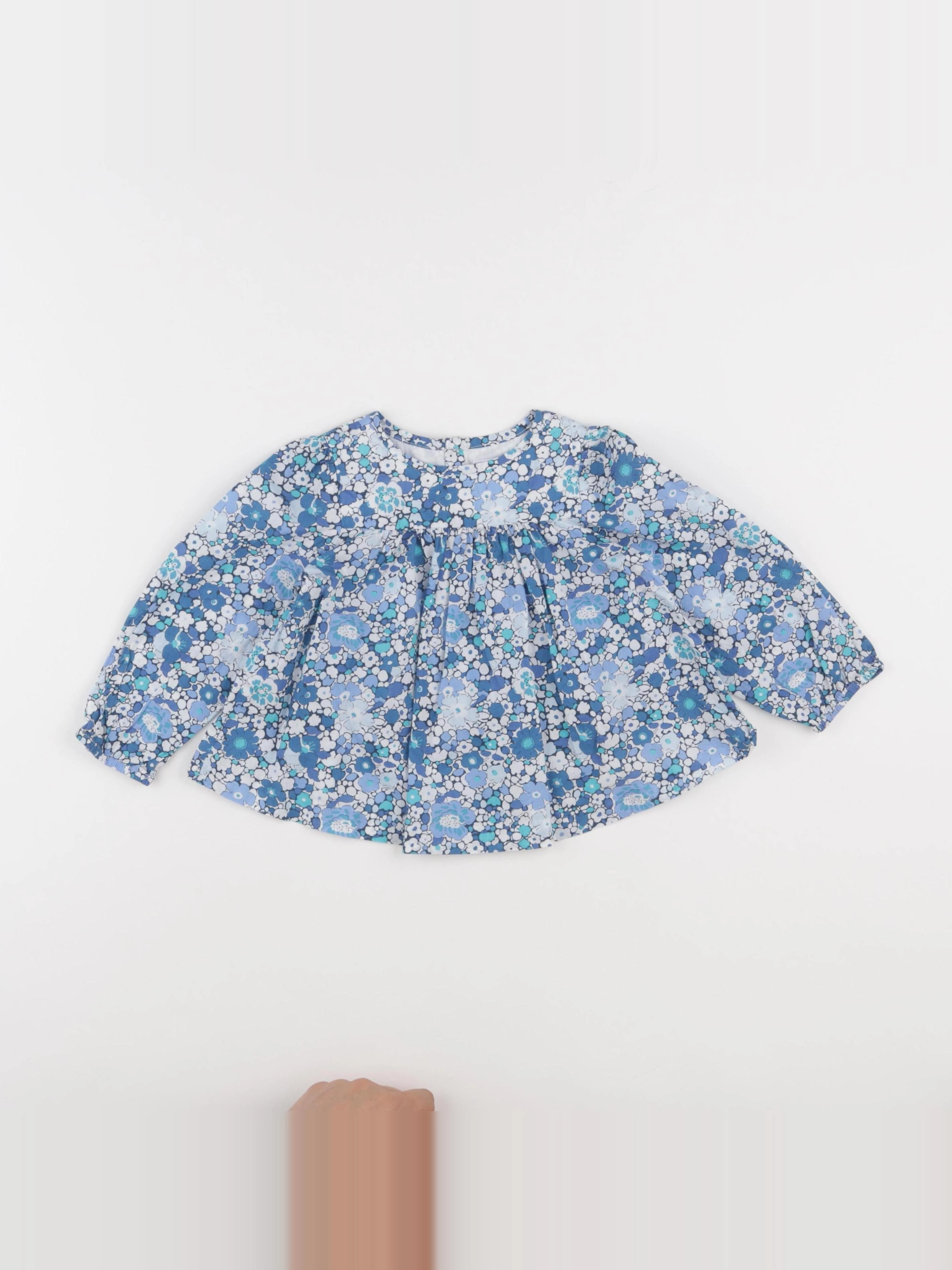 Jacadi - blouse liberty bleu - 24 mois