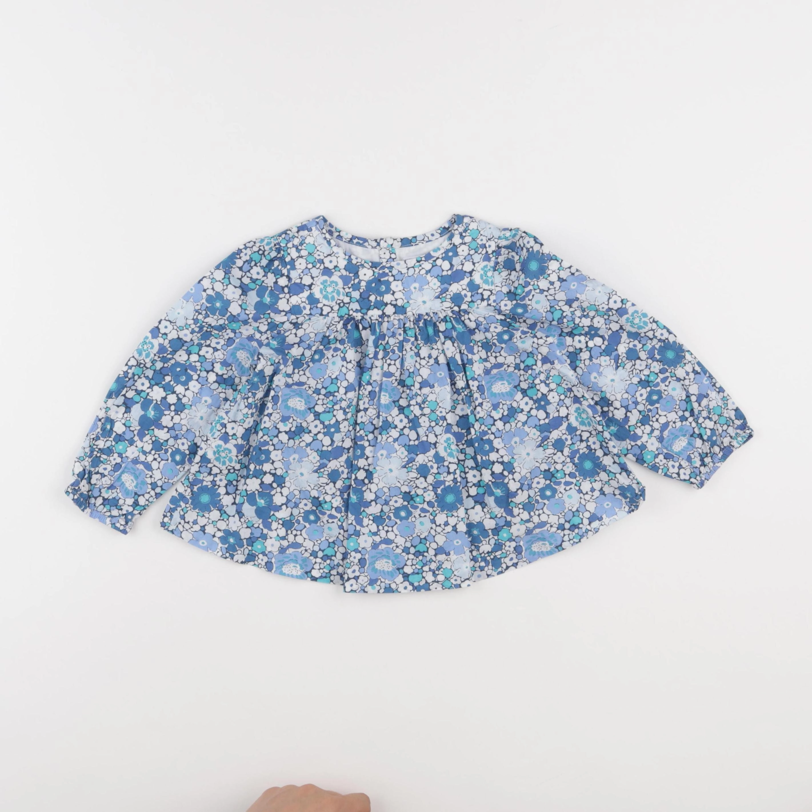 Jacadi - blouse liberty bleu - 24 mois