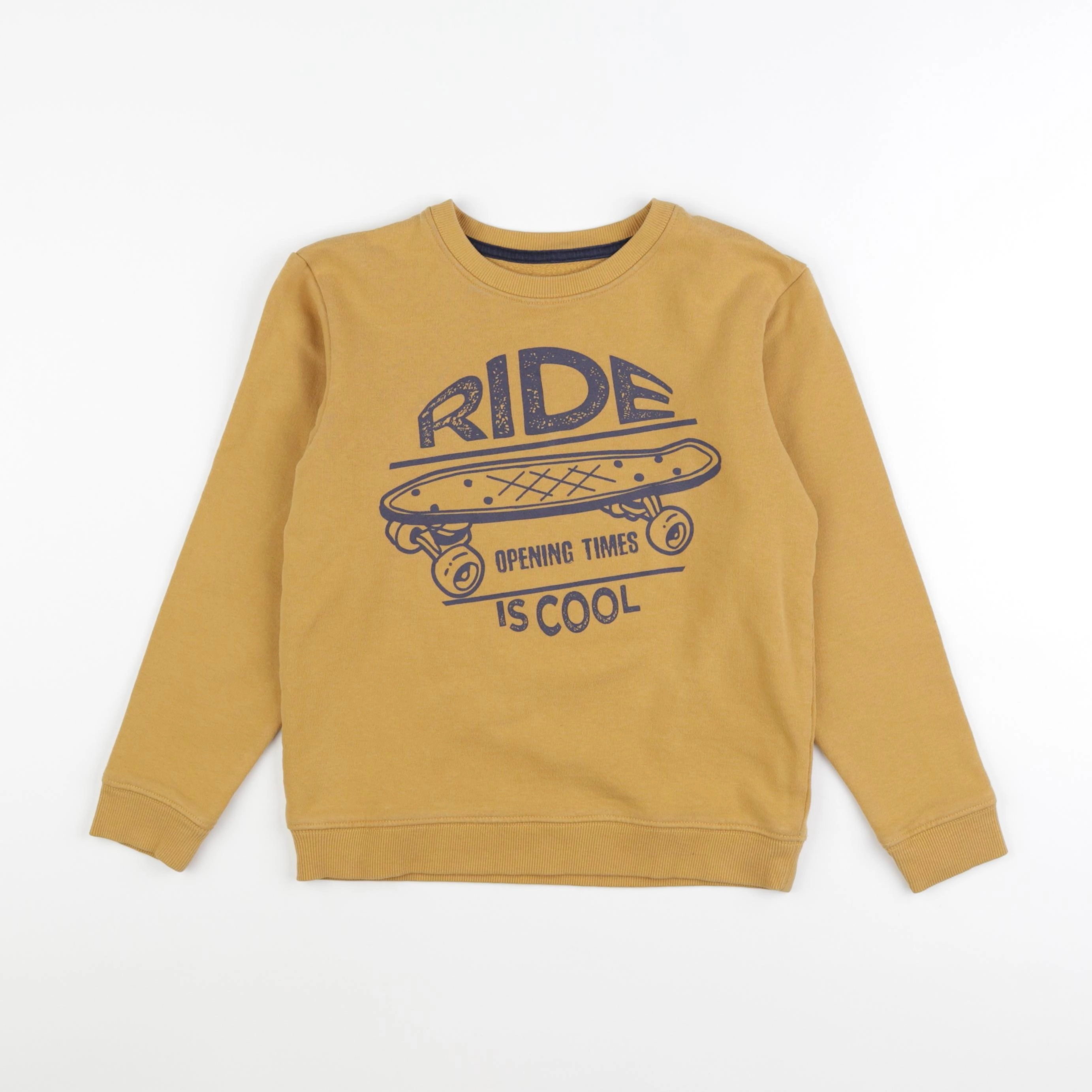 Vertbaudet - sweat marron - 10 ans