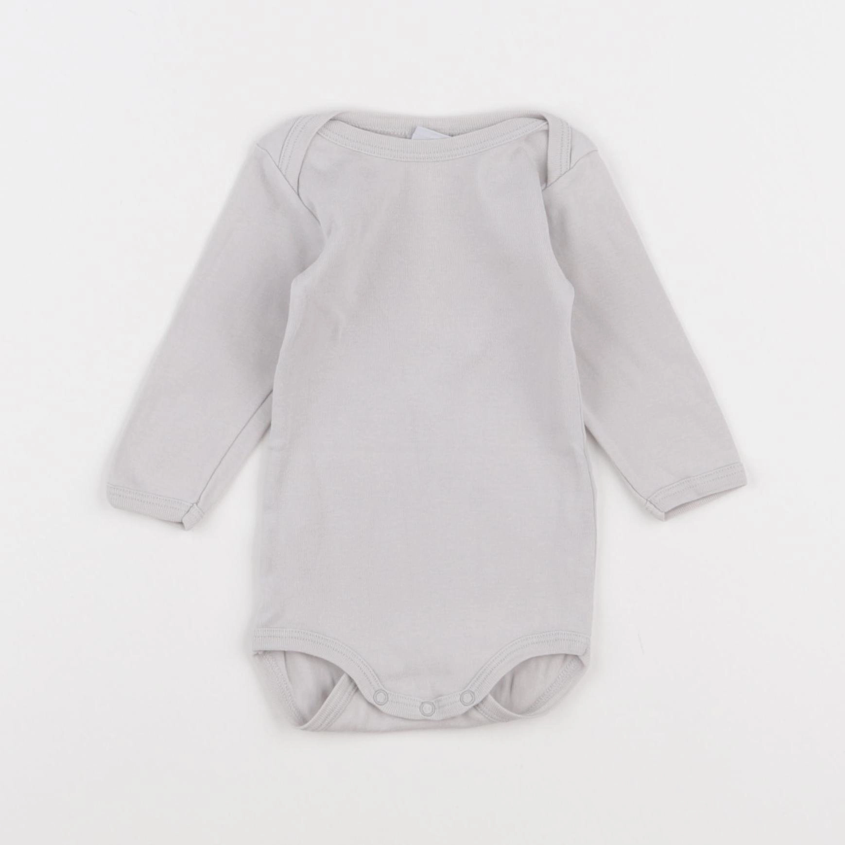 Petit Bateau - body gris - 3 mois