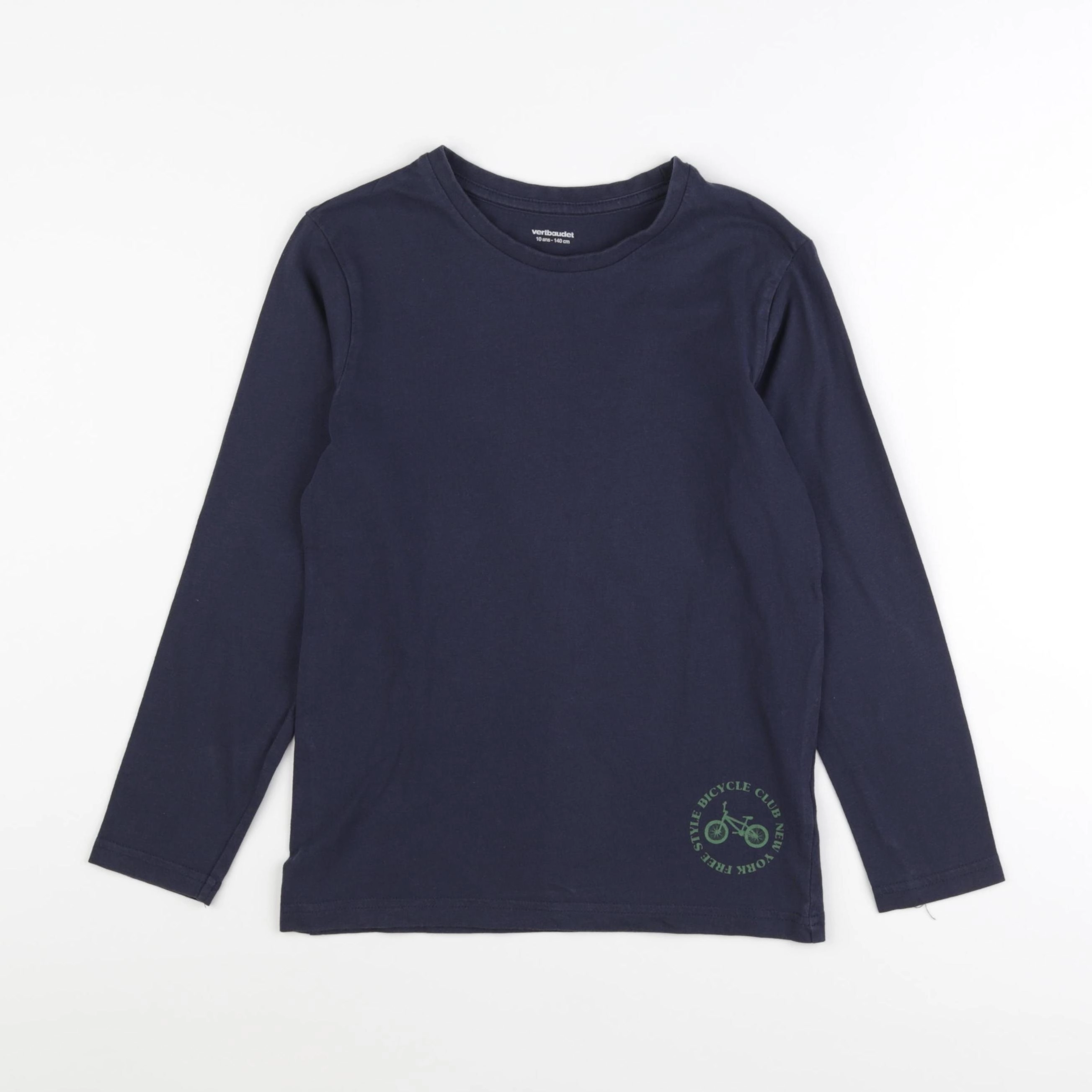 Vertbaudet - tee-shirt bleu - 10 ans