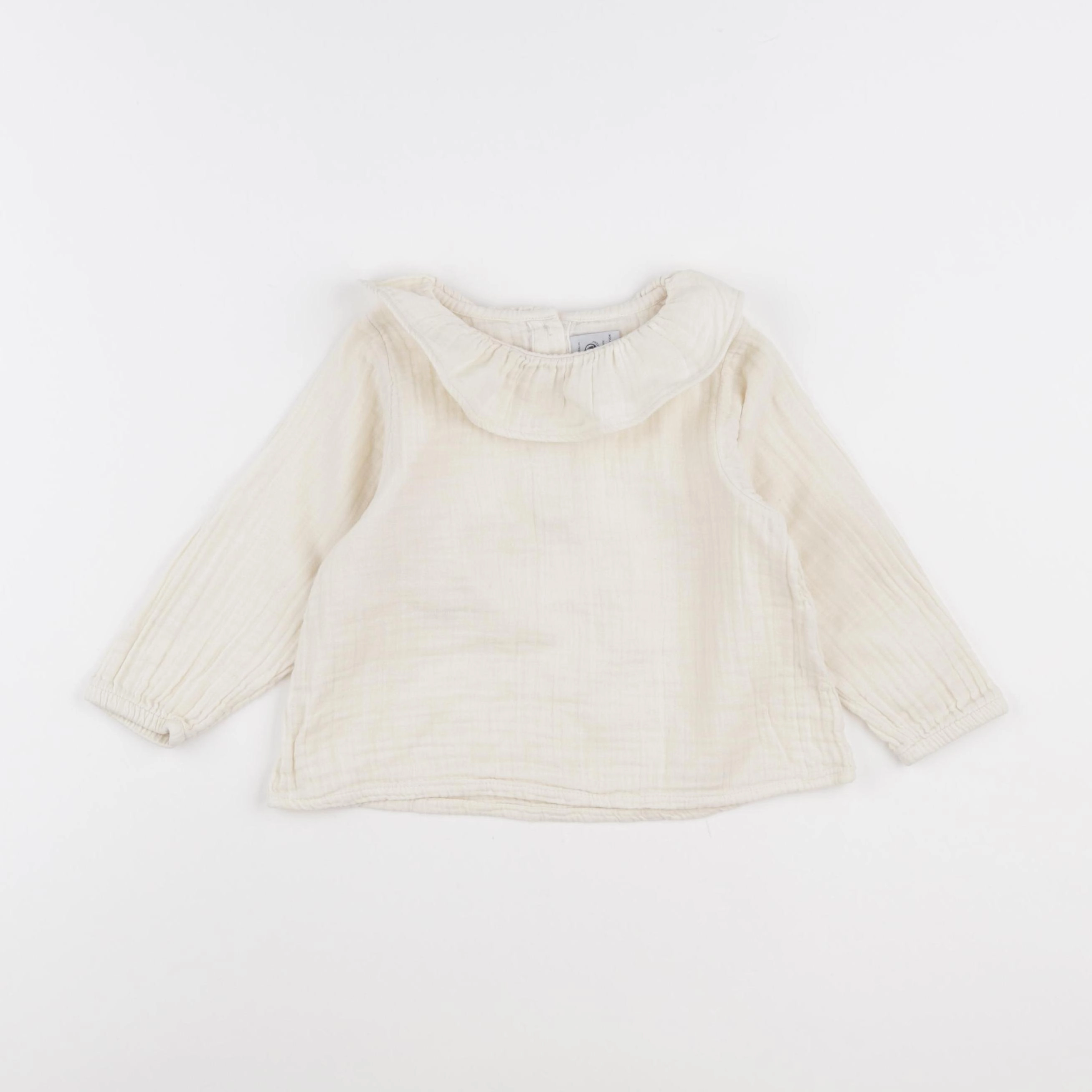 Petit Bateau - blouse jaune - 24 mois