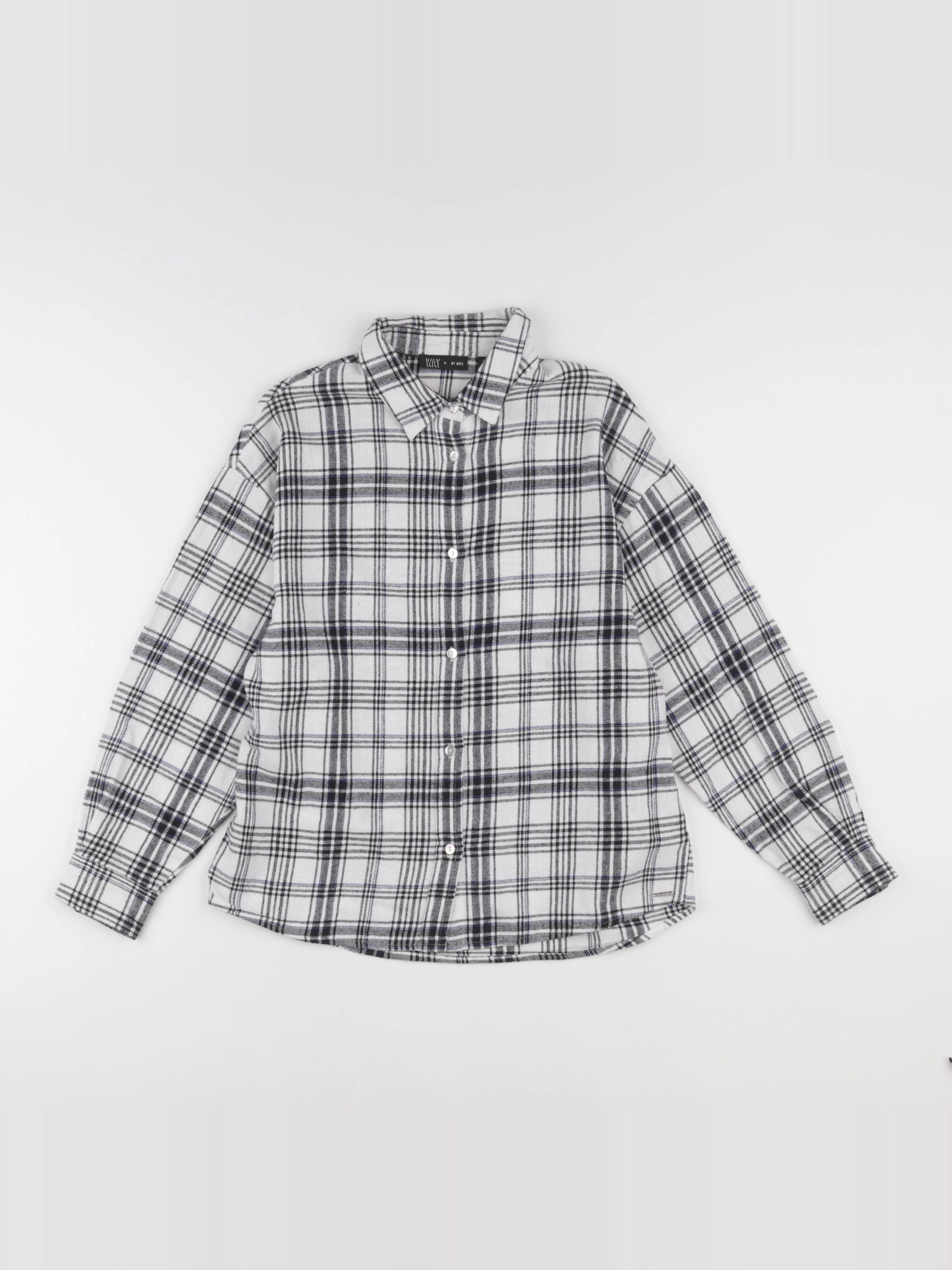 IKKS - chemise blanc, noir - 12 ans