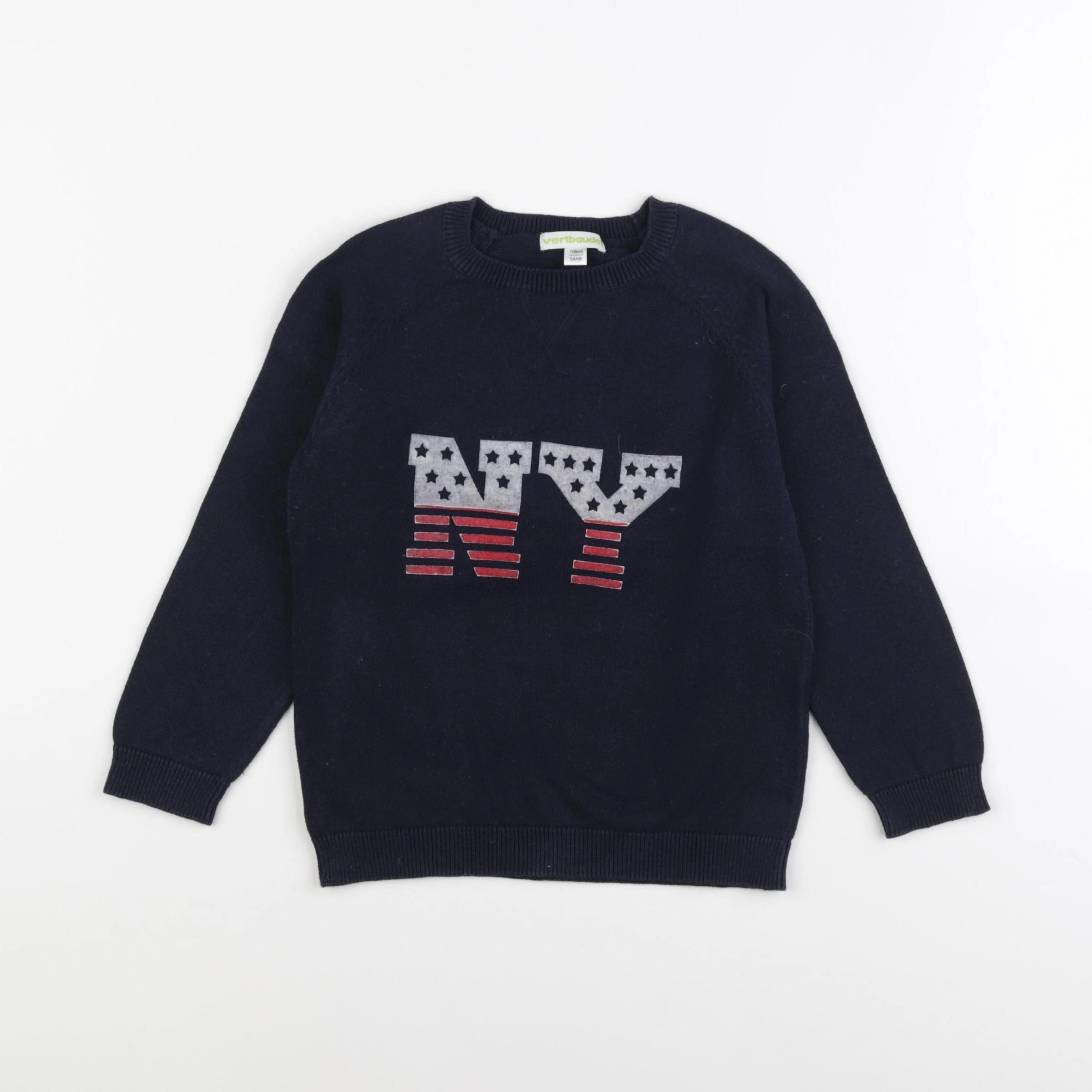 Vertbaudet - pull bleu - 5 ans