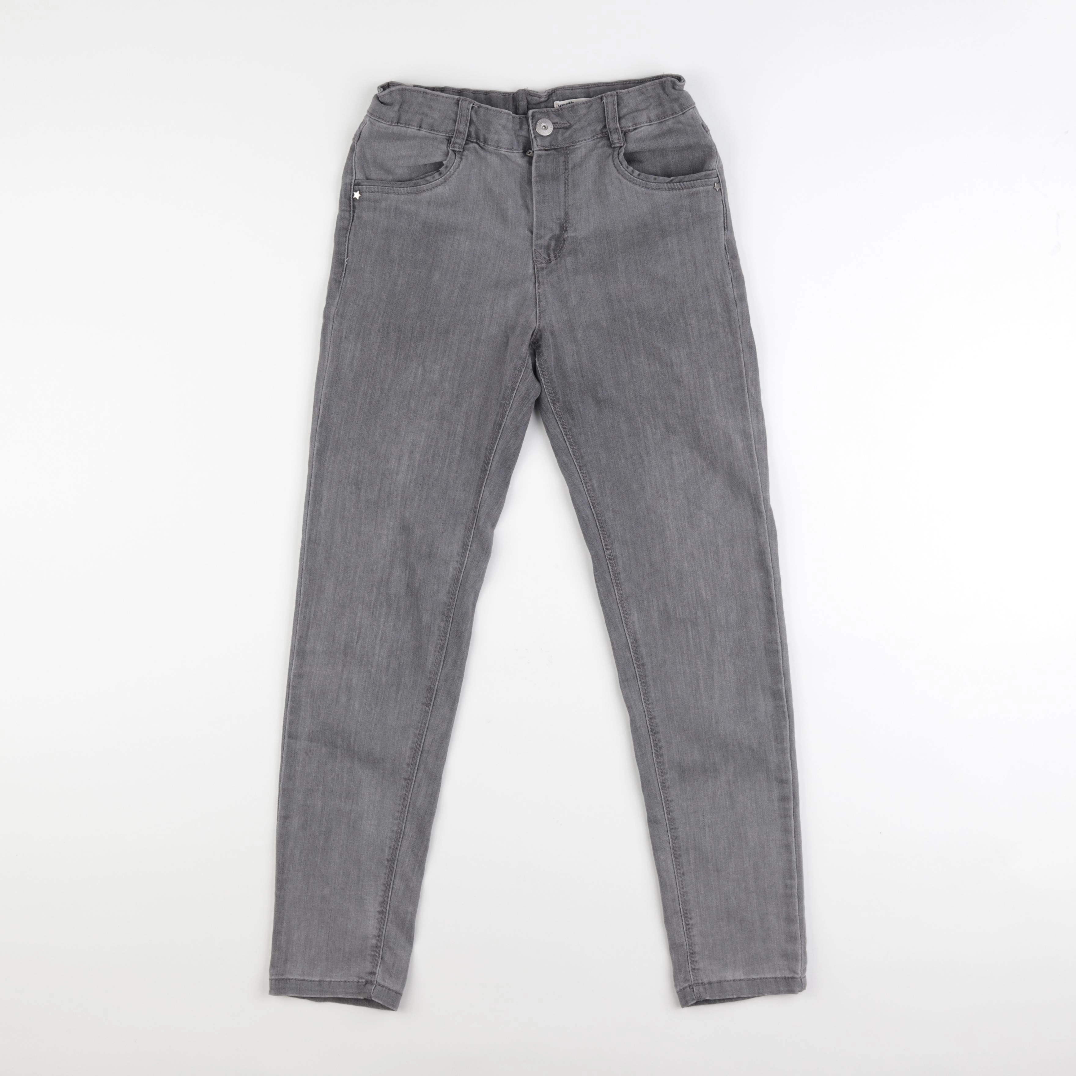 Vertbaudet - jean gris - 10 ans