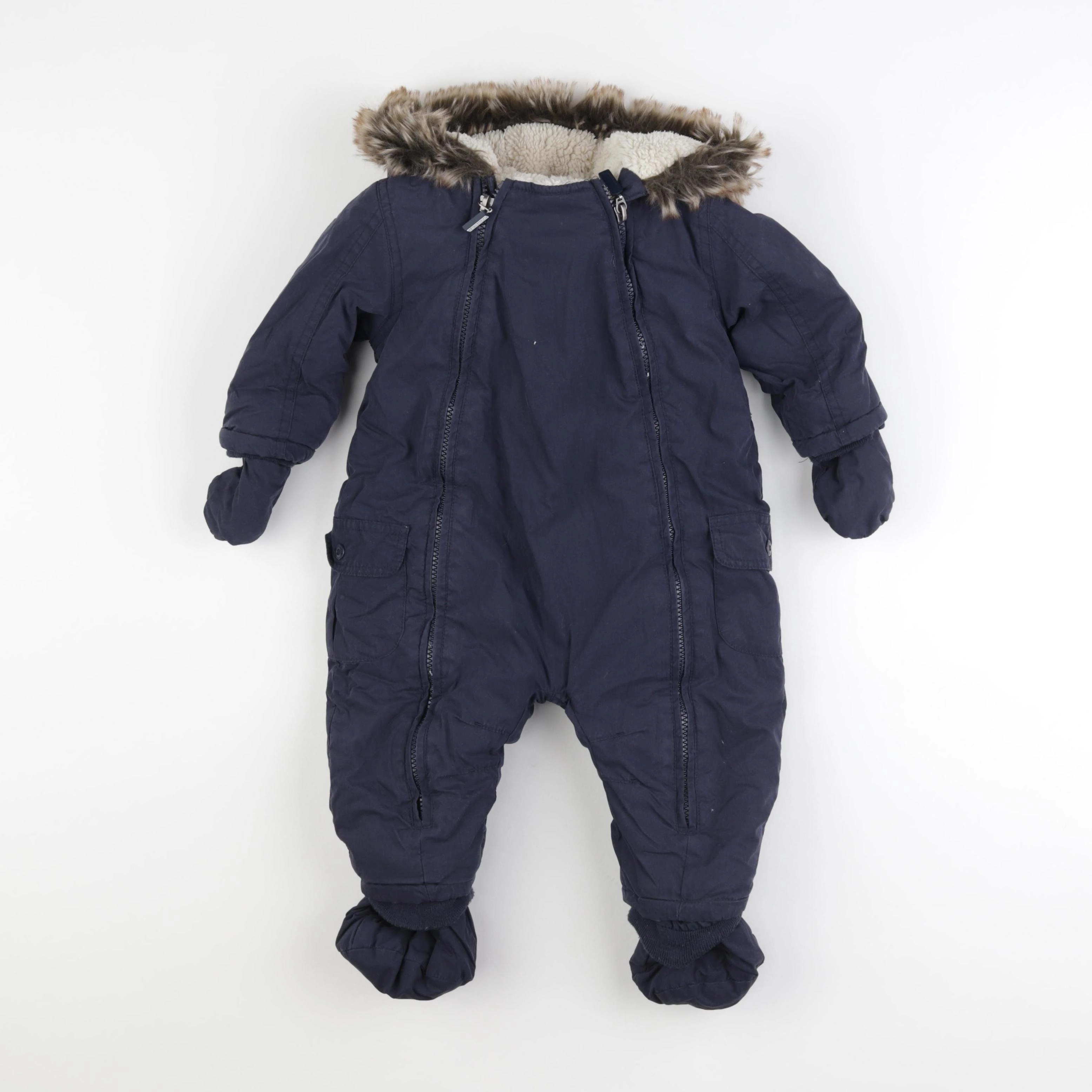Vertbaudet - combi-pilote bleu - 12 mois