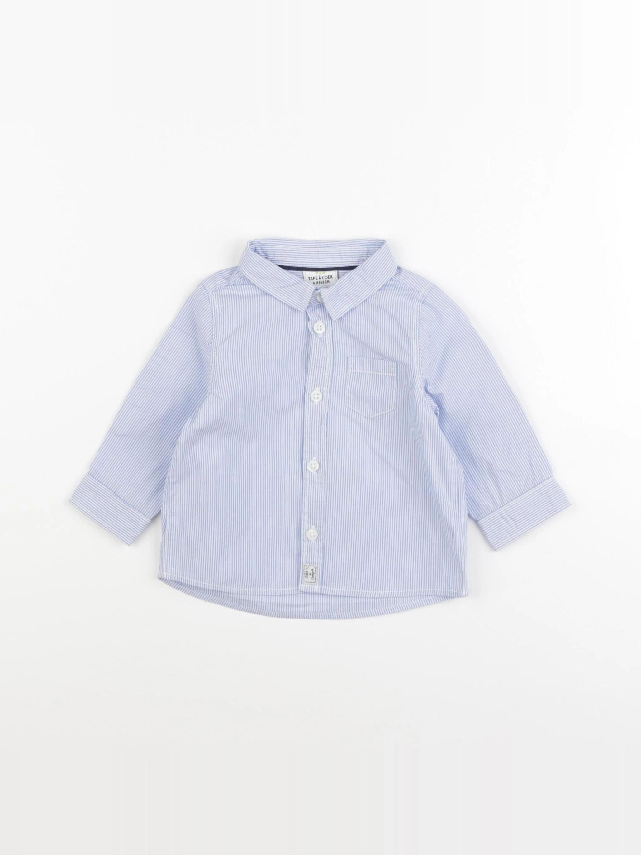 Tape à l'oeil - chemise bleu - 6 mois