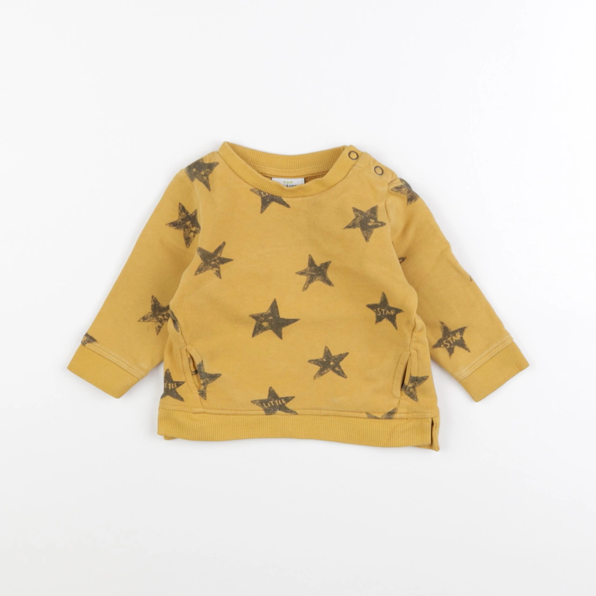 Tape à l'oeil - sweat jaune - 6 mois
