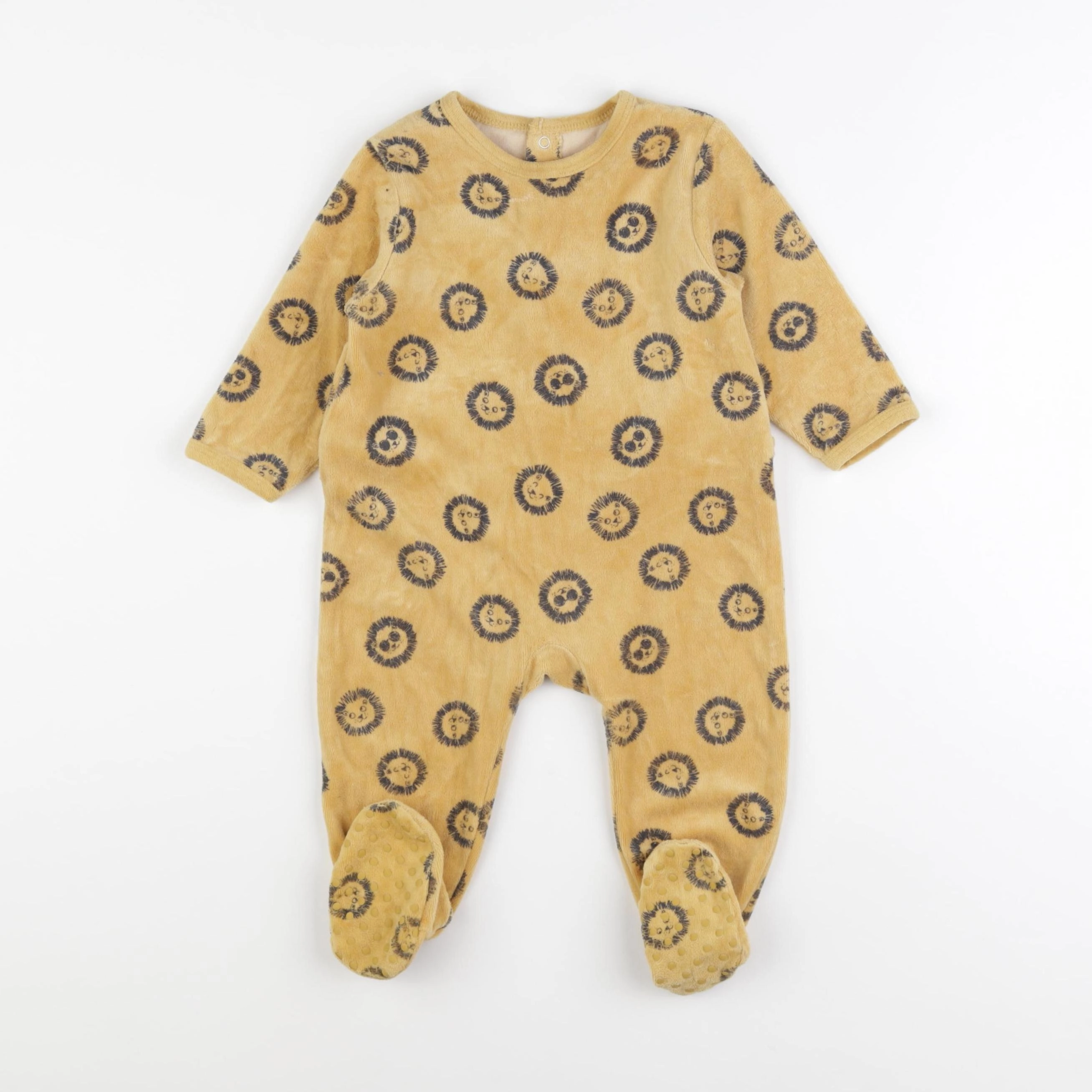La Redoute - pyjama velours jaune - 12 mois