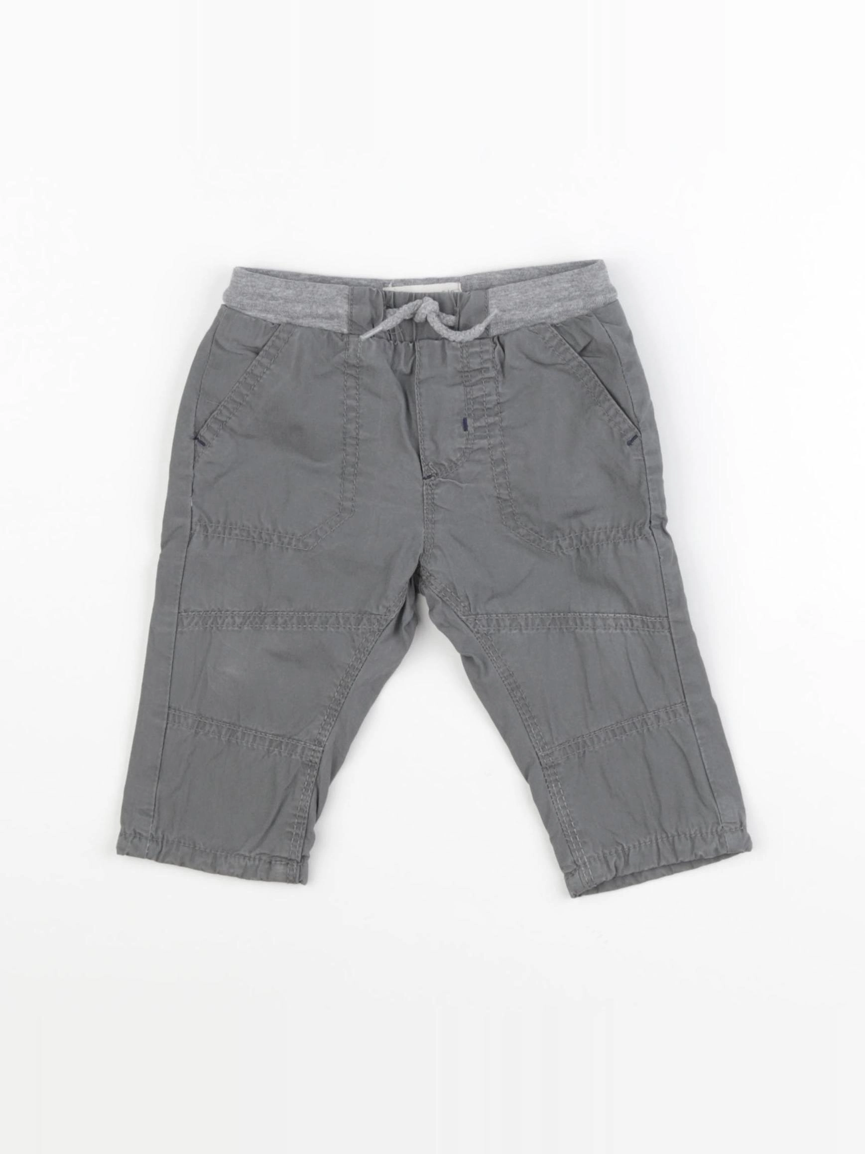 Zara - pantalon gris - 6/9 mois