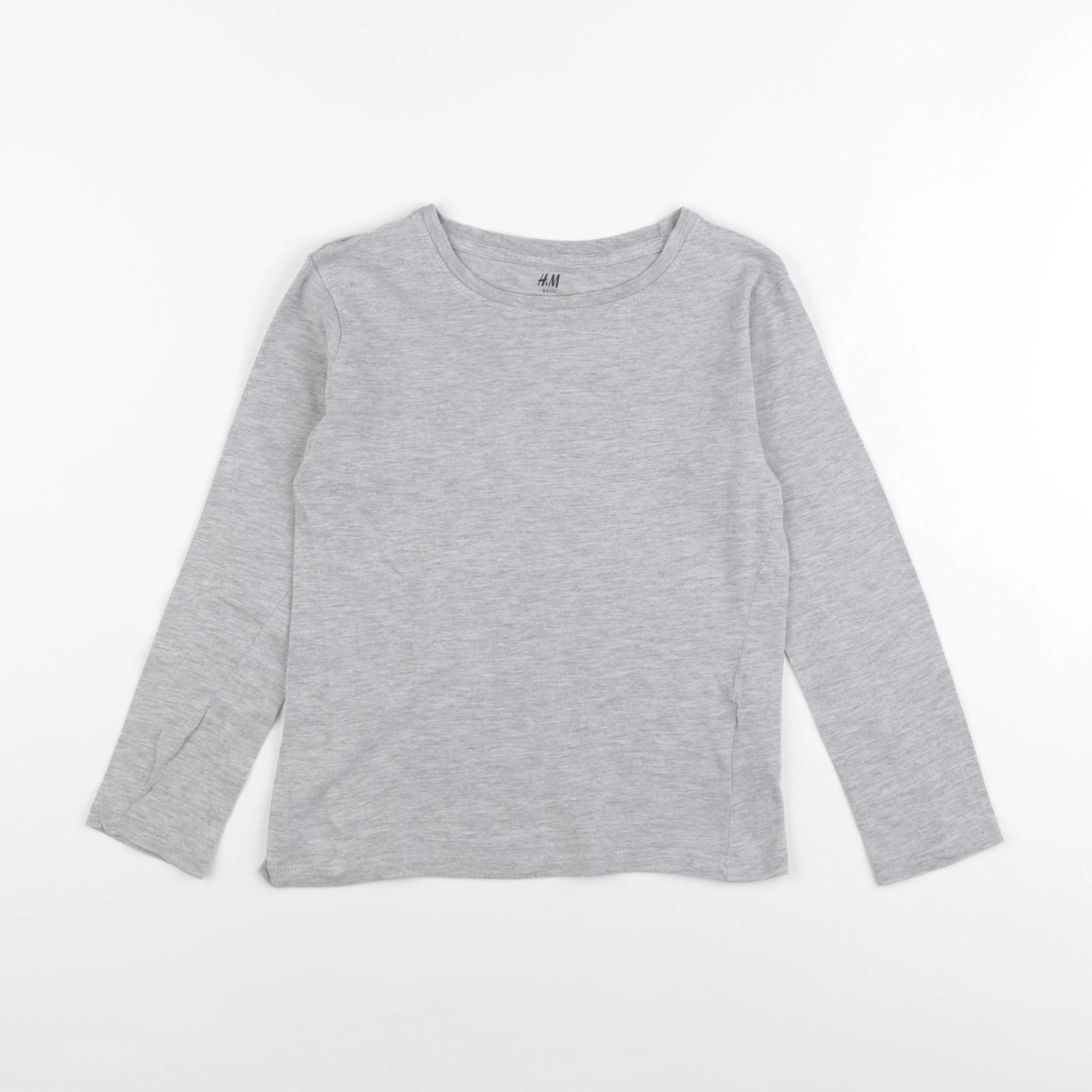 H&M - tee-shirt gris - 6/8 ans