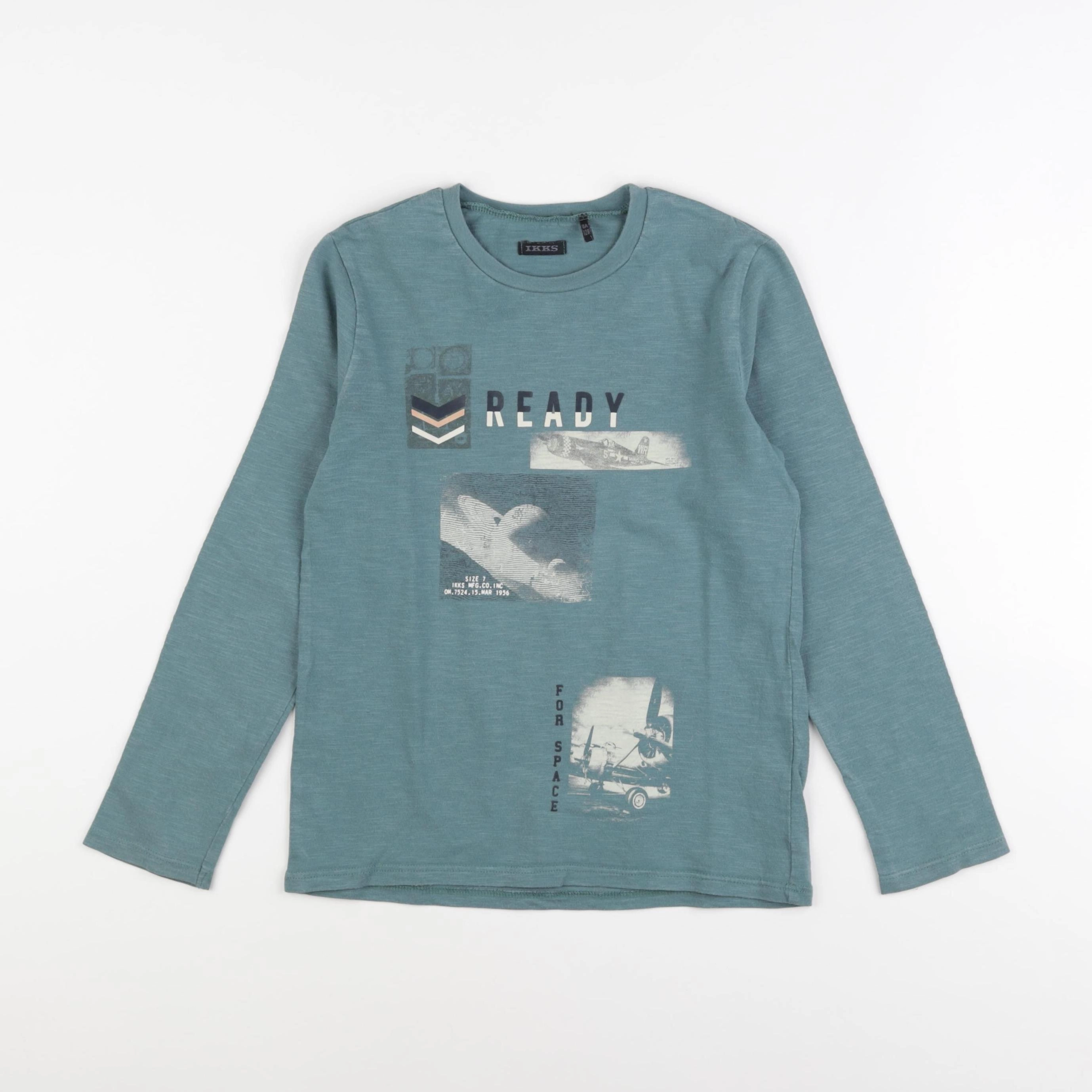IKKS - tee-shirt bleu - 8 ans
