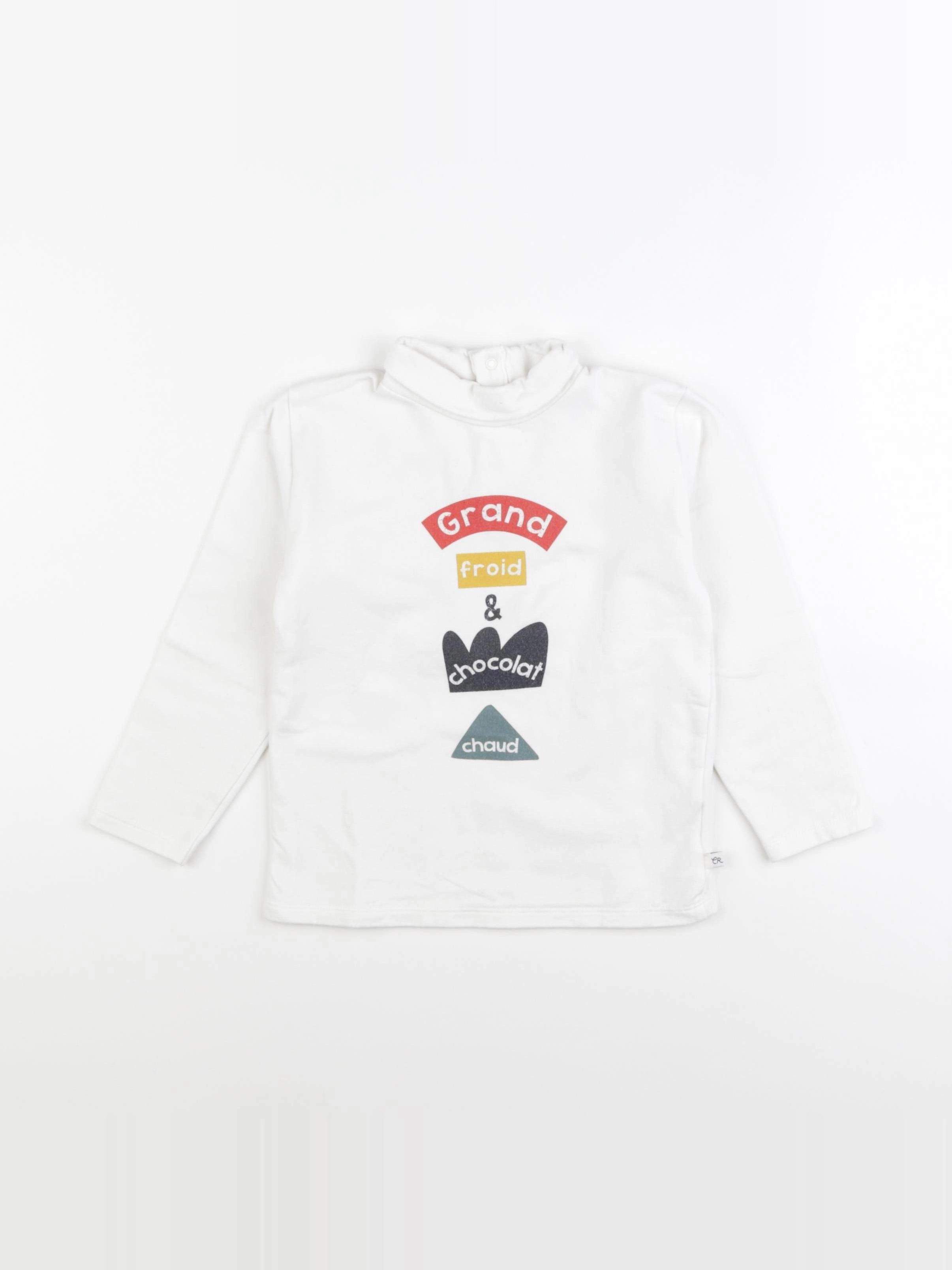 Cadet Rousselle - sweat blanc - 4 ans