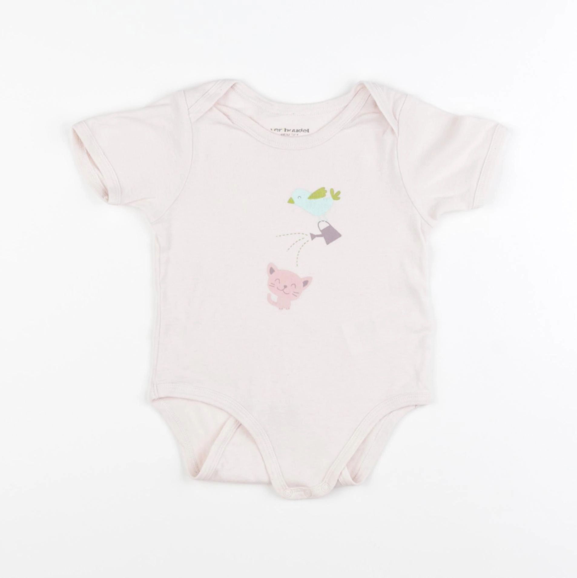 Vertbaudet - body rose - 12 mois