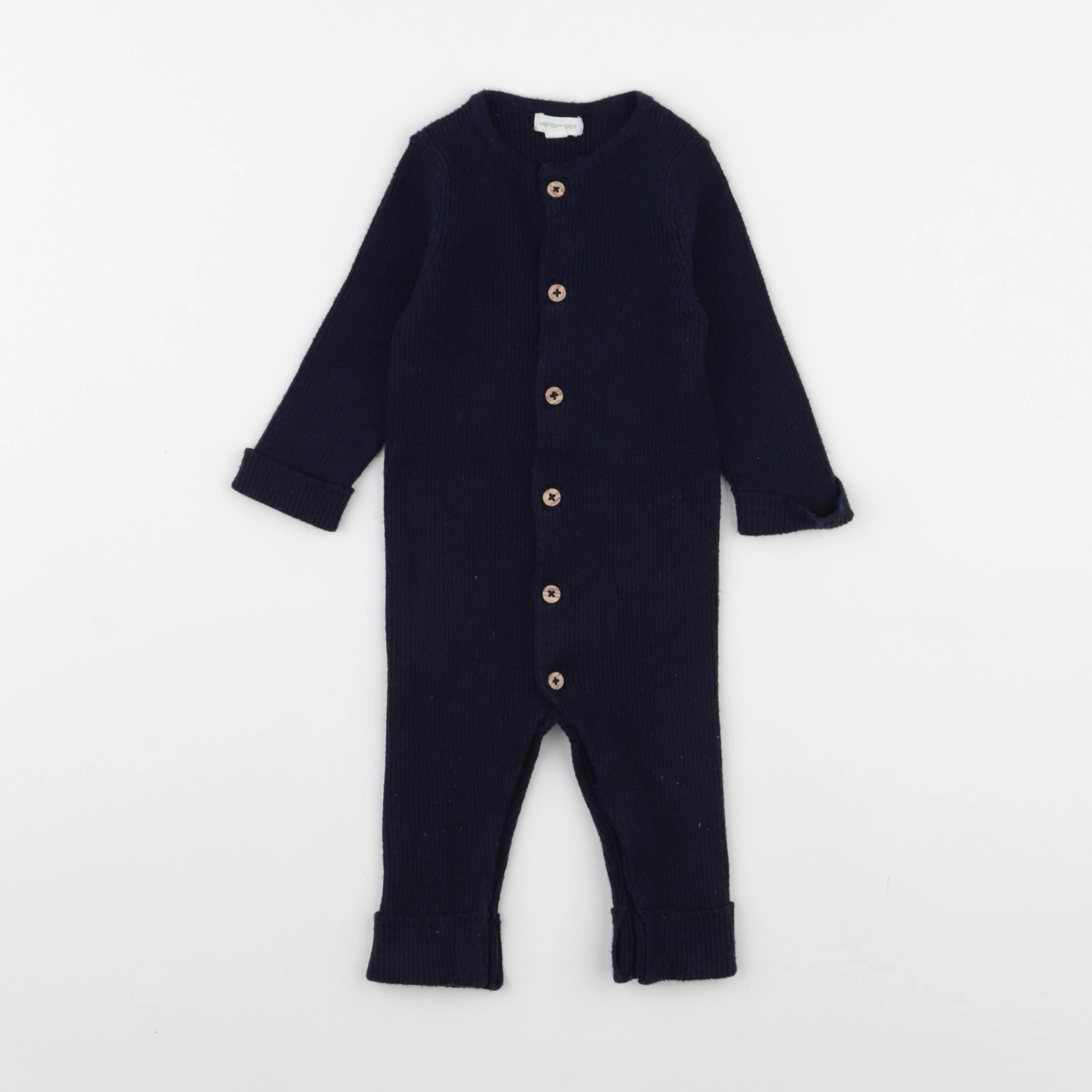 Vertbaudet - combinaison bleu - 6 mois