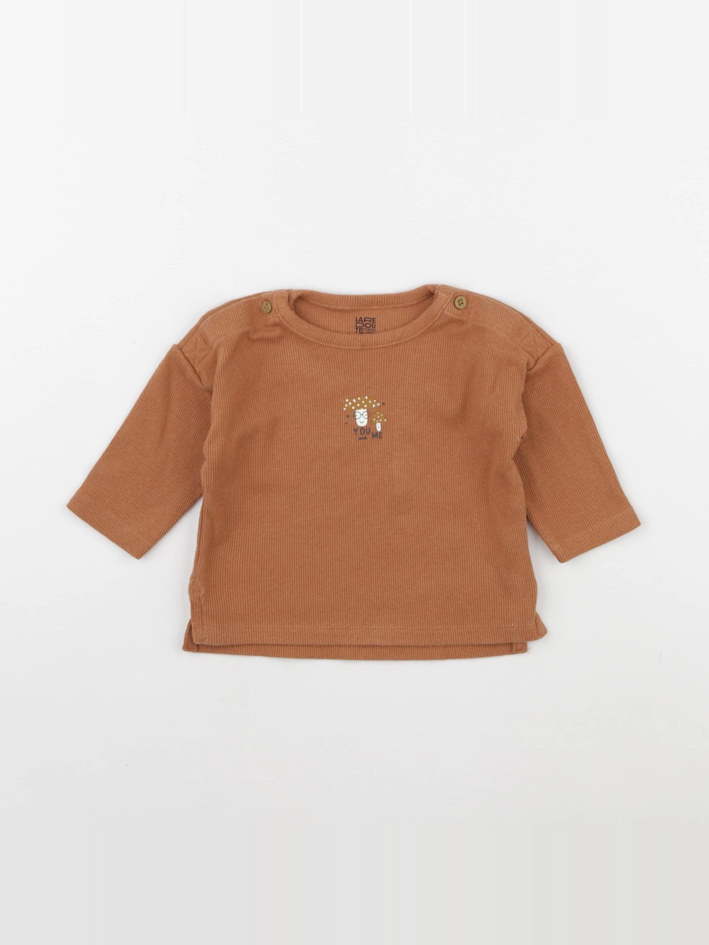 La Redoute - tee-shirt marron - 3 mois