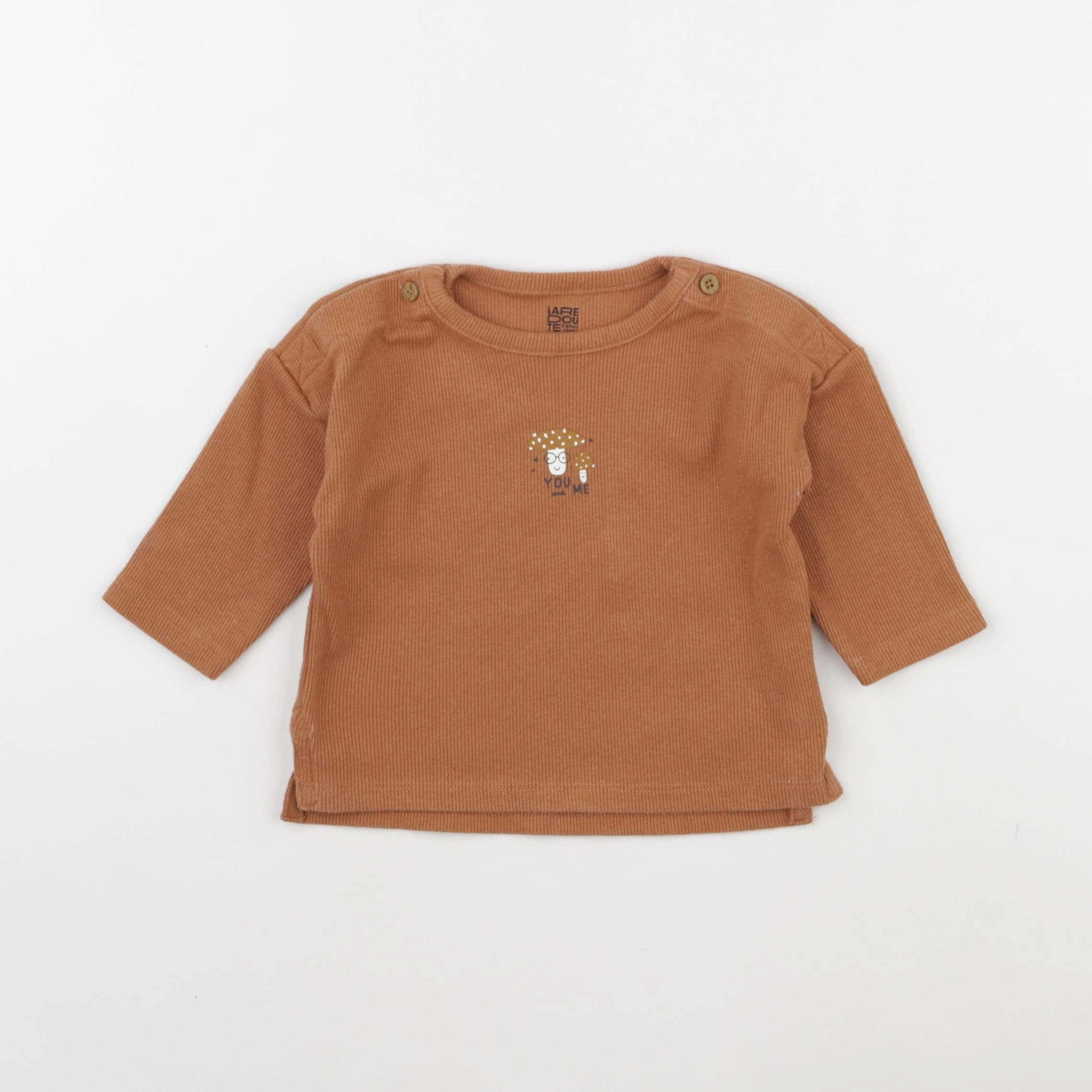 La Redoute - tee-shirt marron - 3 mois