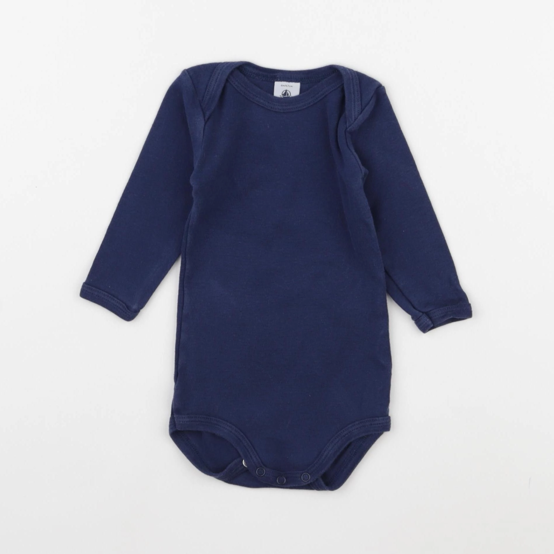 Petit Bateau - body bleu - 6 mois