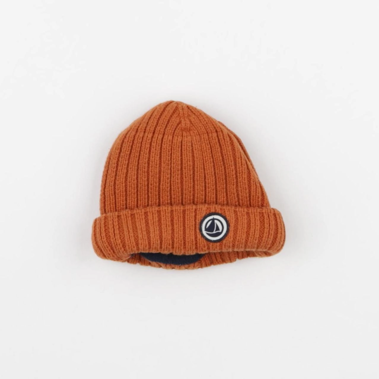 Petit Bateau - bonnet marron - 3/6 mois