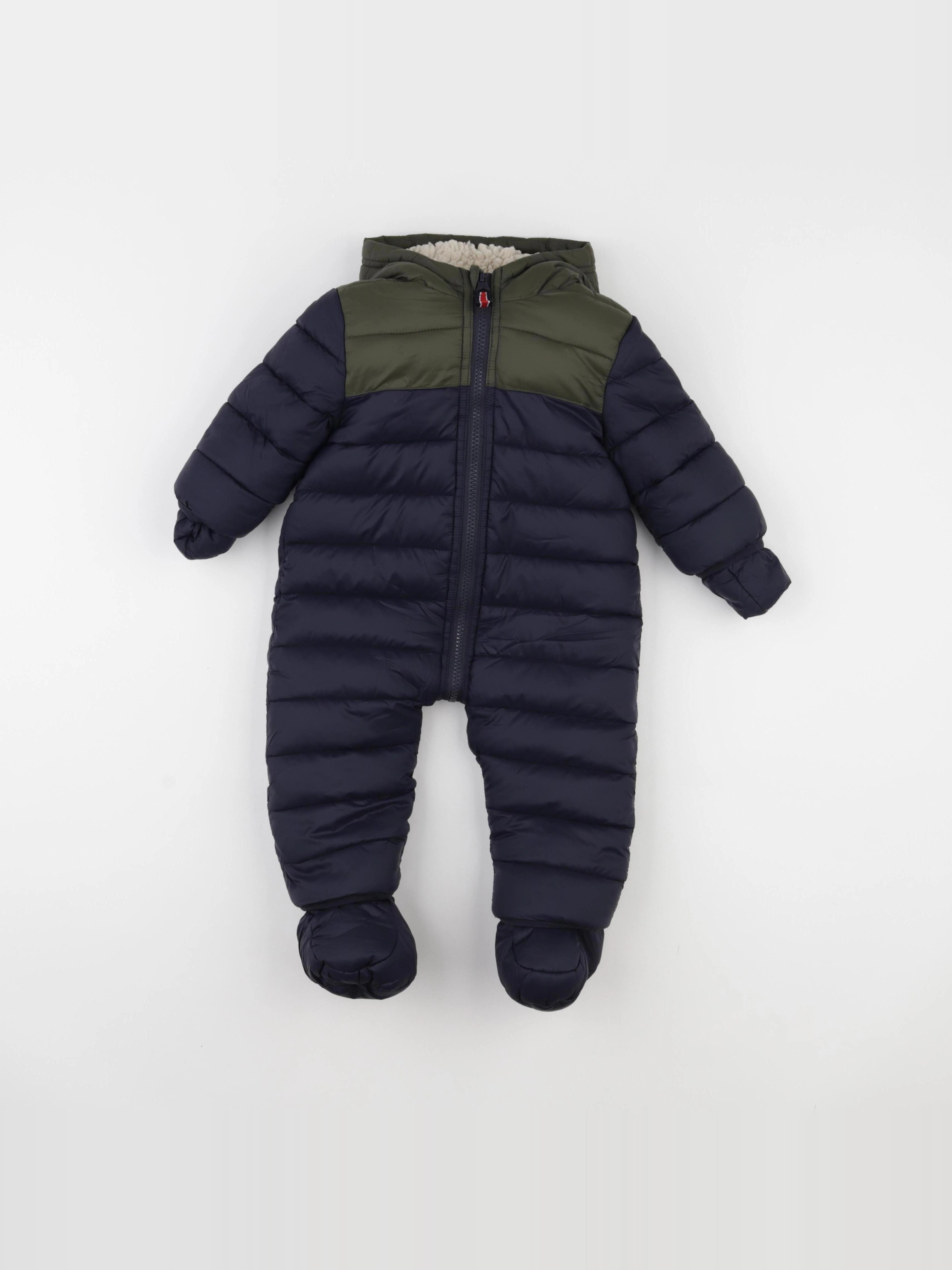 Vertbaudet - combi-pilote bleu, vert - 6 mois