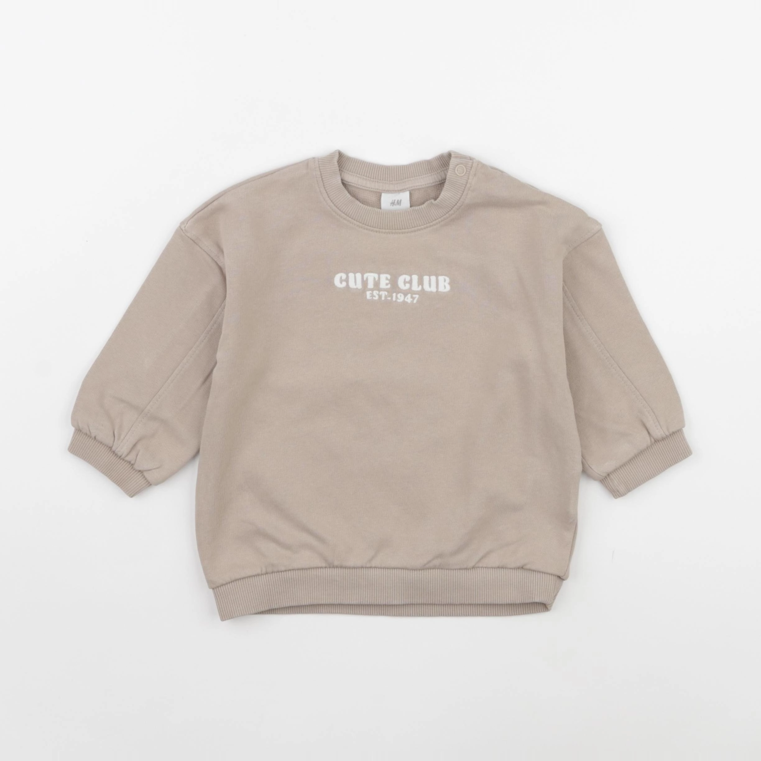 H&M - sweat marron - 9/12 mois
