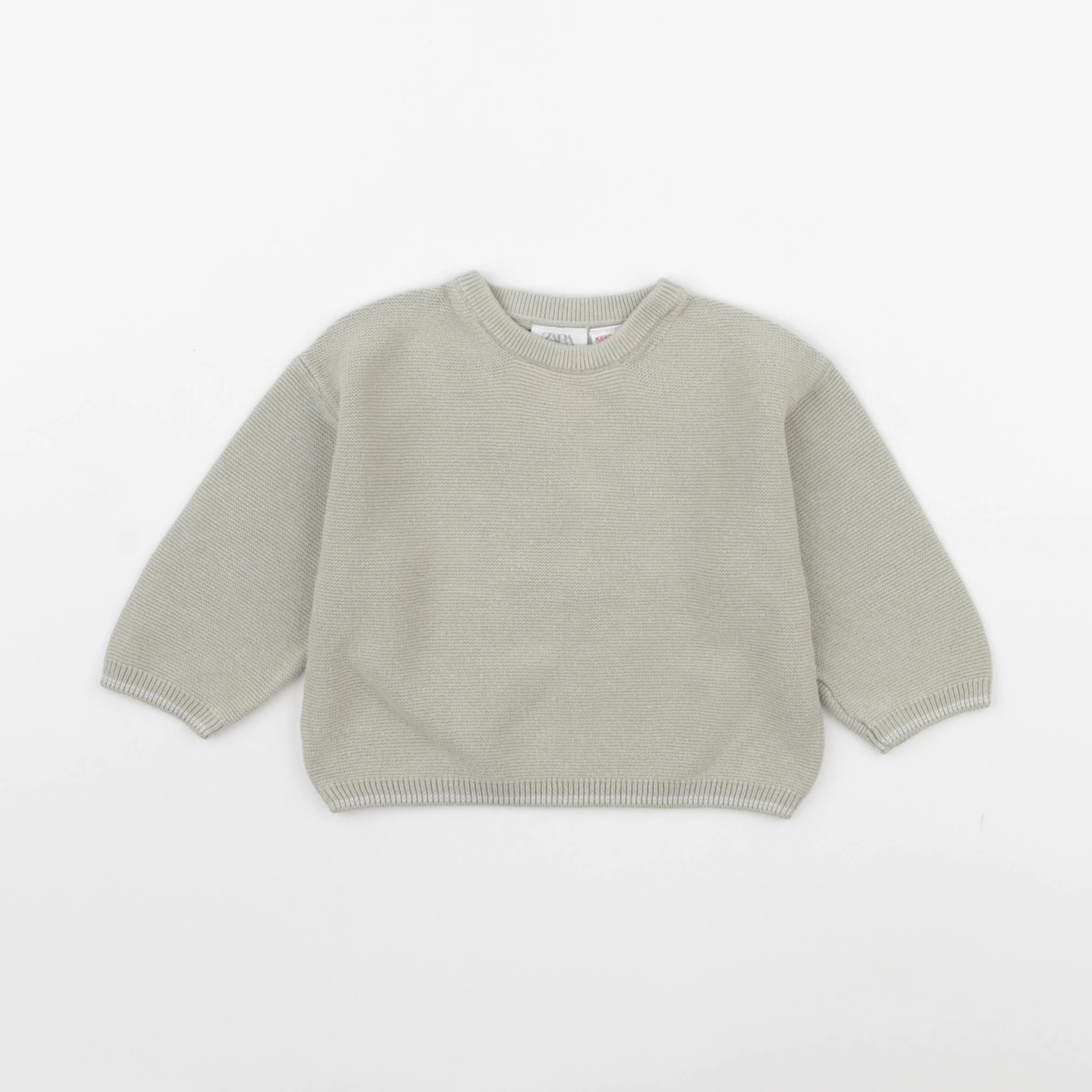 Zara - pull vert - 9/12 mois