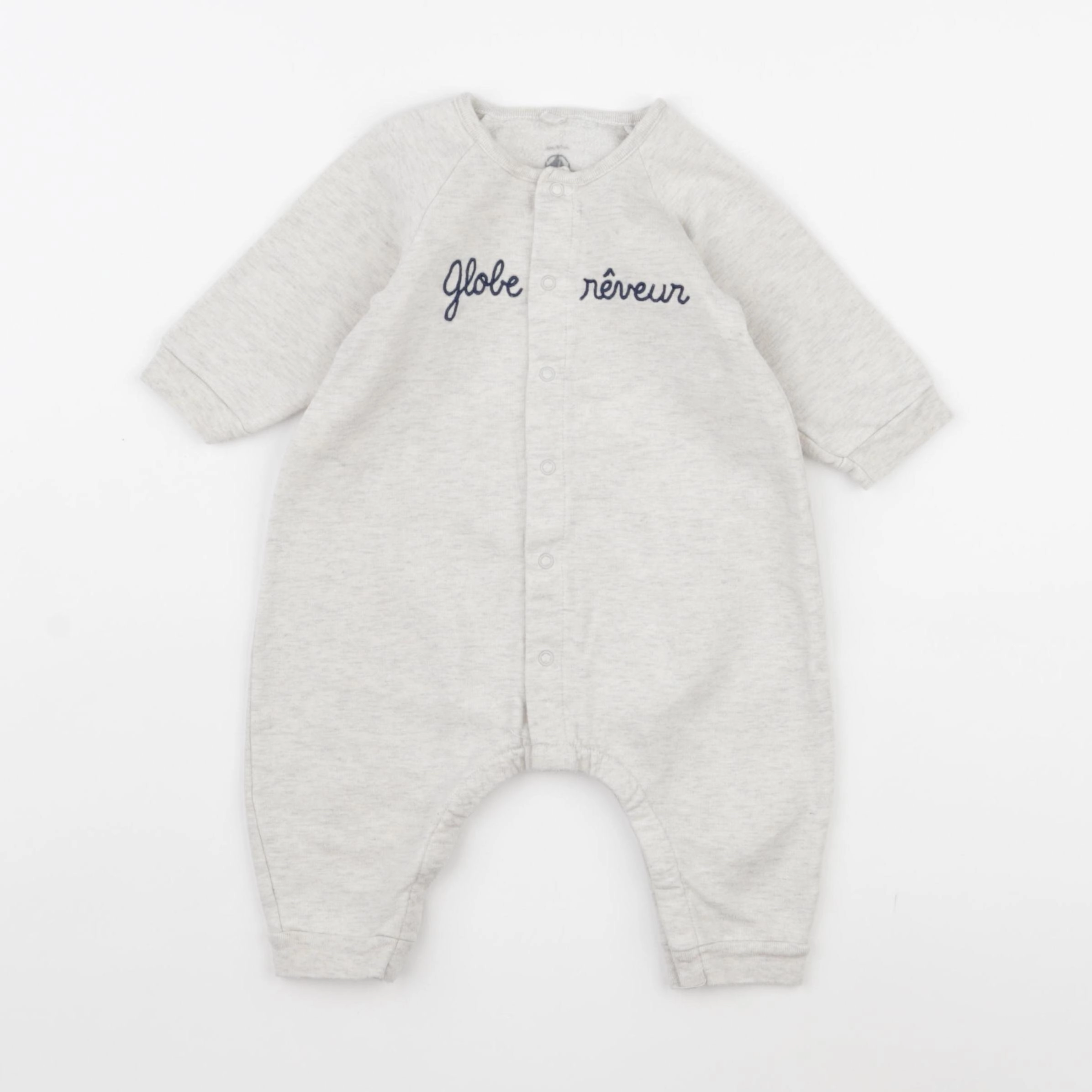 Petit Bateau - combinaison doublé marron - 6 mois
