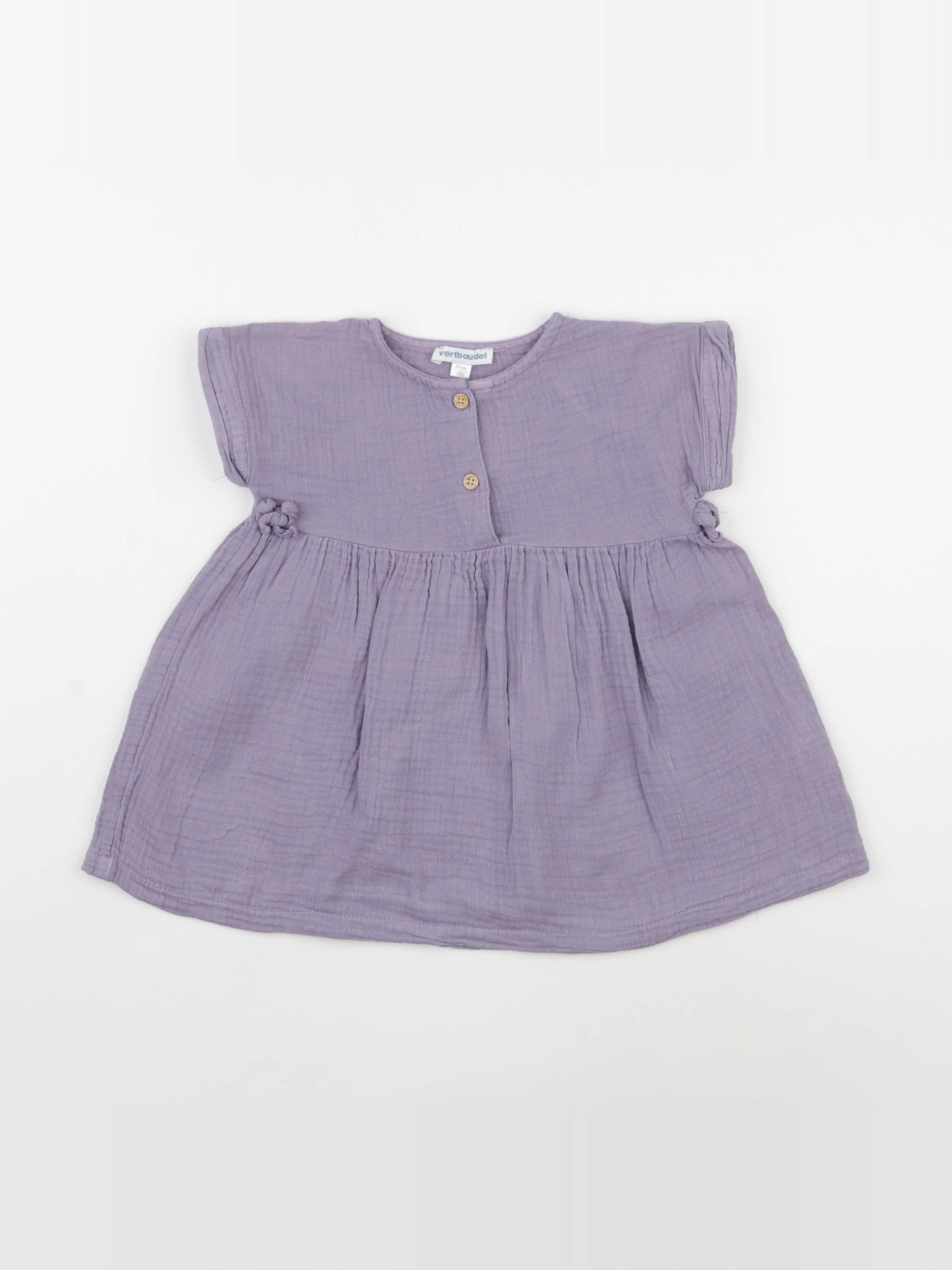 Vertbaudet - robe violet - 18 mois