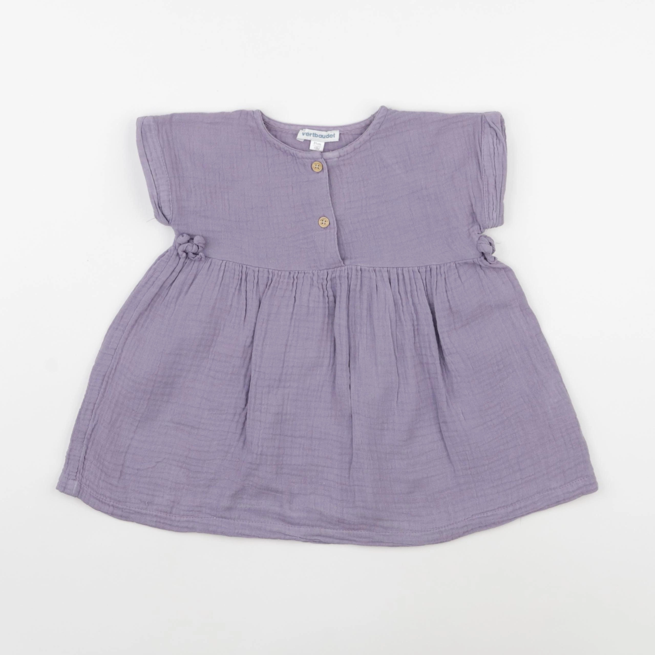 Vertbaudet - robe violet - 18 mois