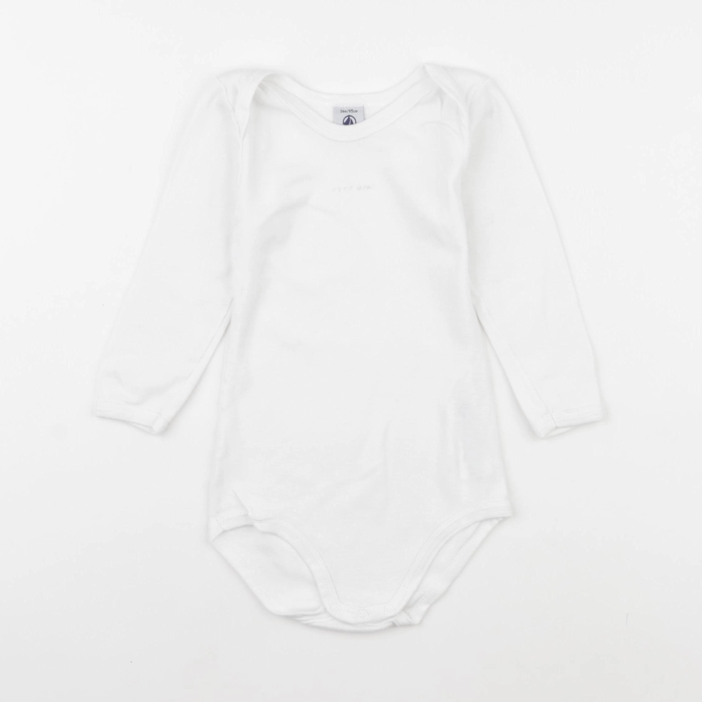 Petit Bateau - body blanc - 36 mois