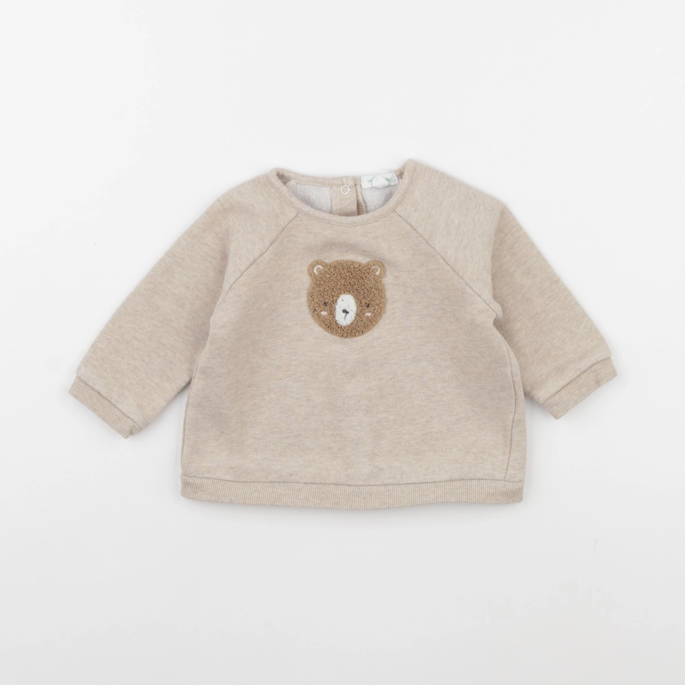Vertbaudet - sweat marron - 12 mois