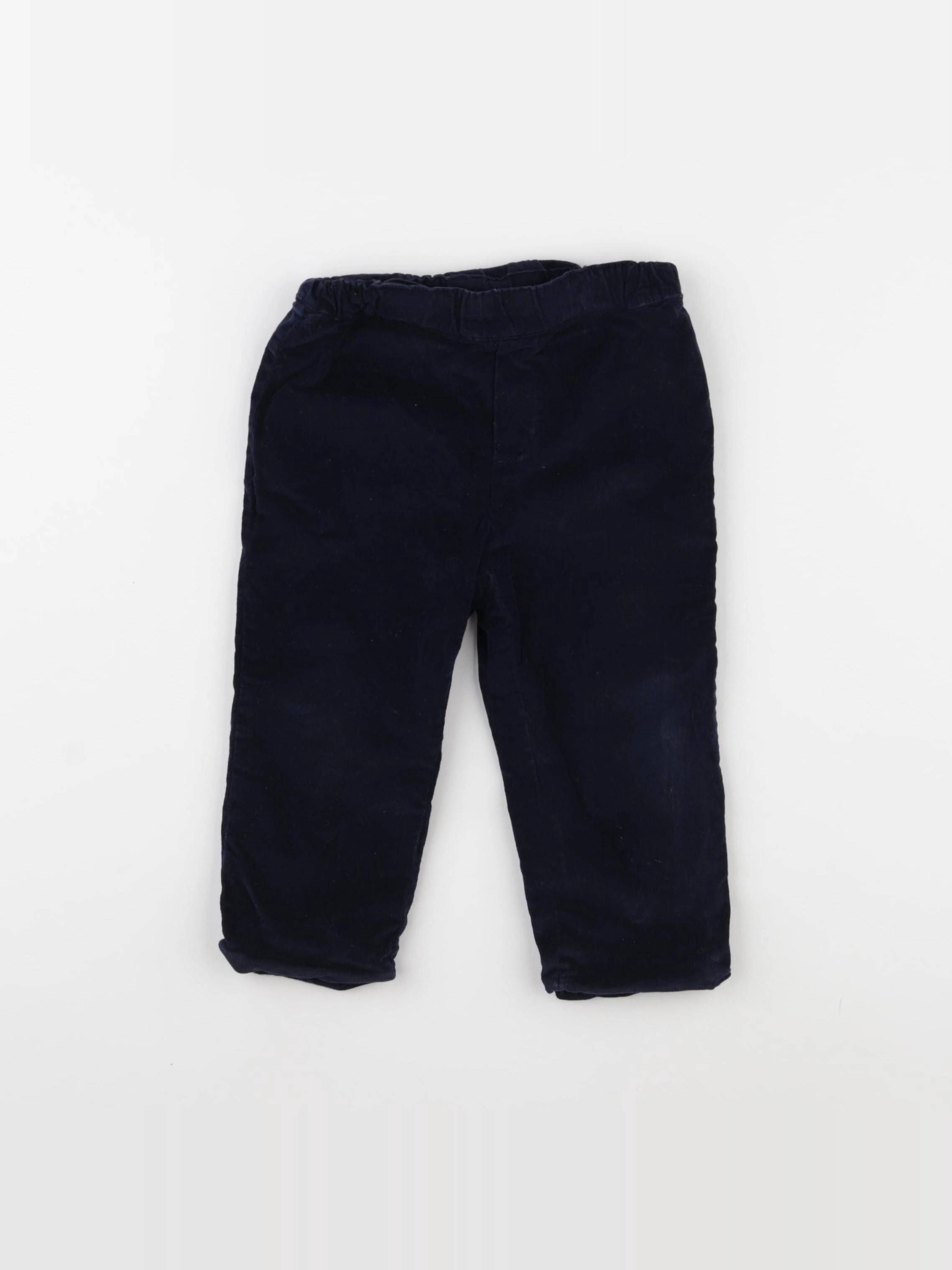 Jacadi - pantalon doublé bleu - 24 mois