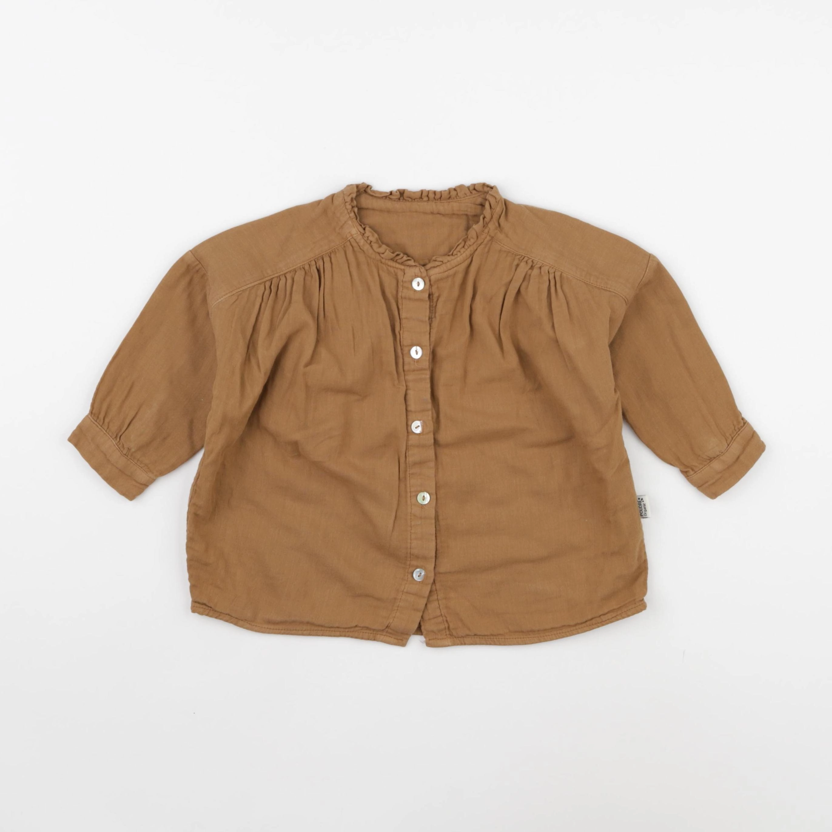 Poudre Organic - blouse marron - 2 ans