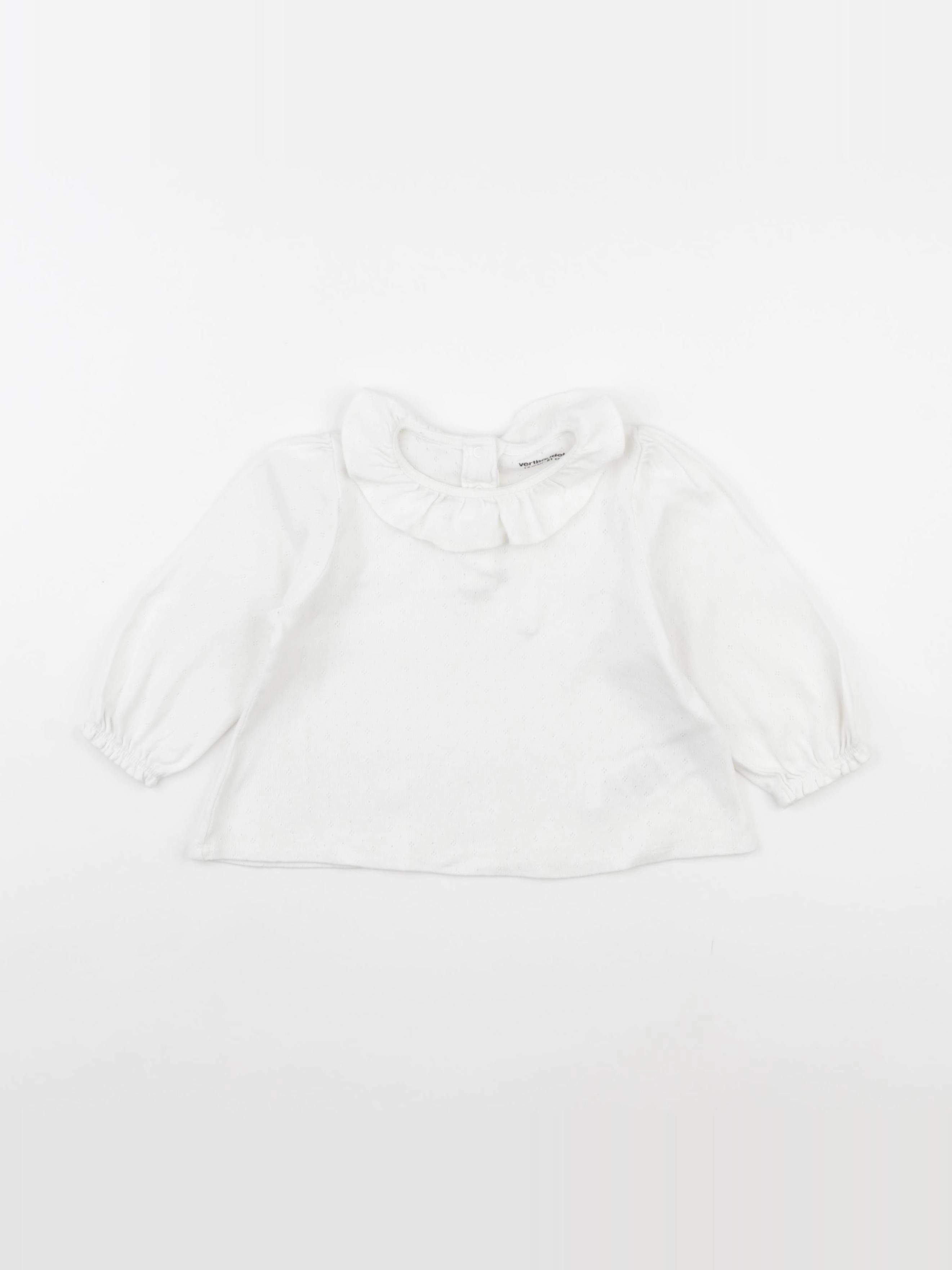 Vertbaudet - tee-shirt blanc - 18 mois