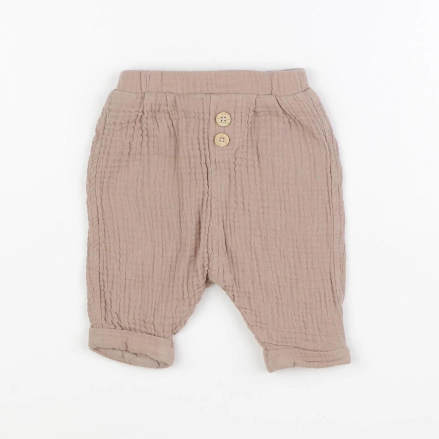 Vertbaudet - pantalon marron - 1 mois