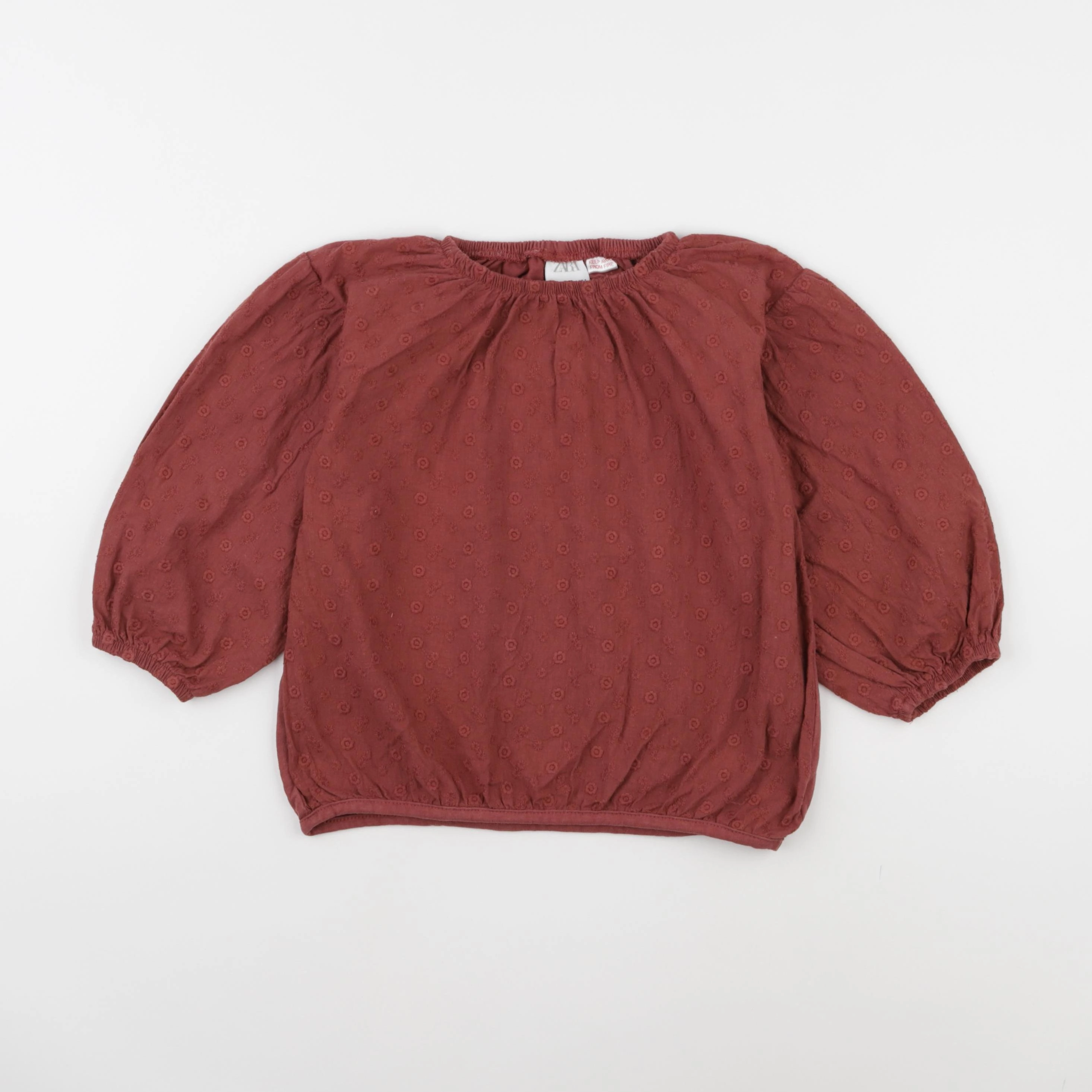 Zara - blouse rouge - 3/4 ans