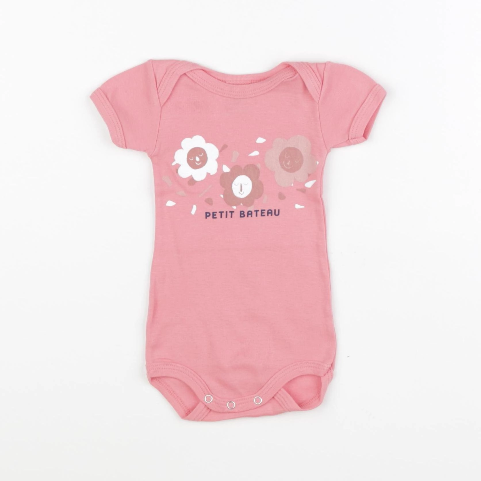 Petit Bateau - body rose - 3 mois