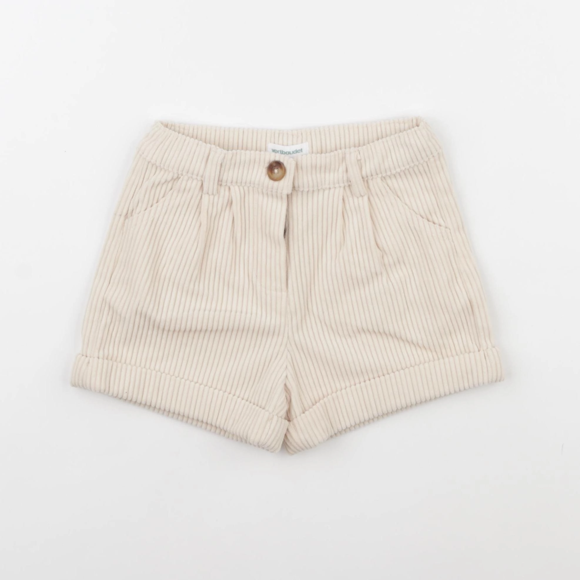 Vertbaudet - short beige - 4 ans